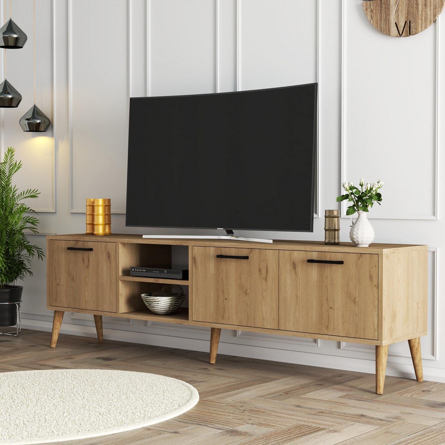 Exxen - 1587 in Eiche präsentiert im Onlineshop von KAQTU Design AG. Sideboard ist von Hanah Home
