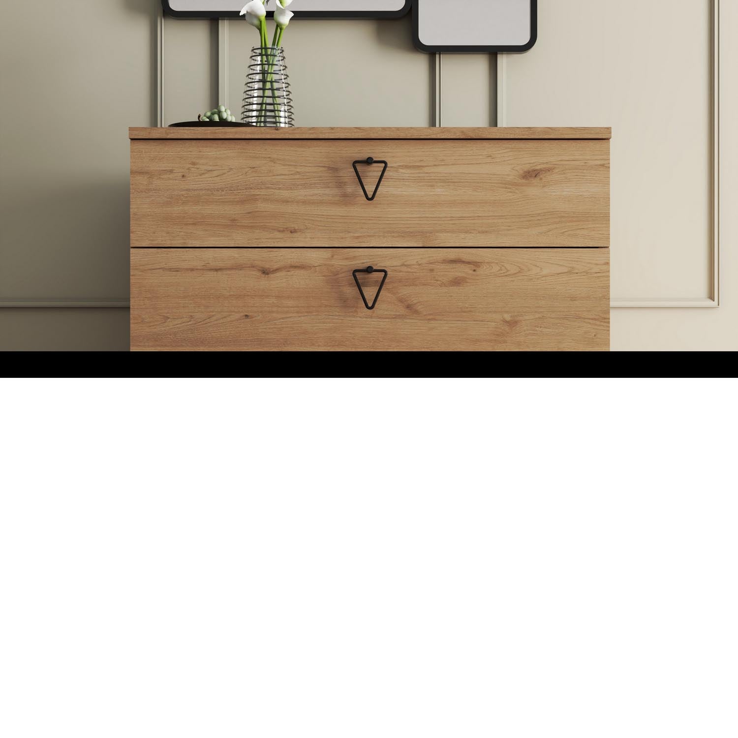 Versa-Ce 3612 in Eiche präsentiert im Onlineshop von KAQTU Design AG. Kommode ist von Hanah Home