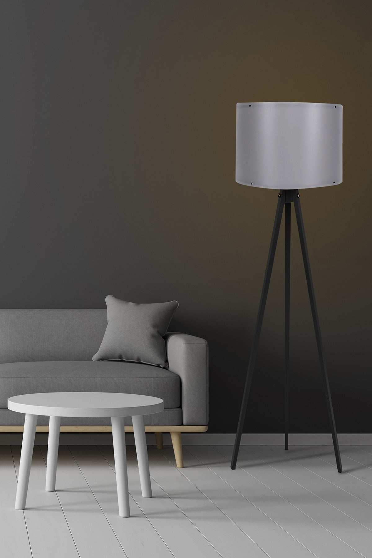 113 in Schwarz
 Grau präsentiert im Onlineshop von KAQTU Design AG. Stehleuchte ist von Opviq