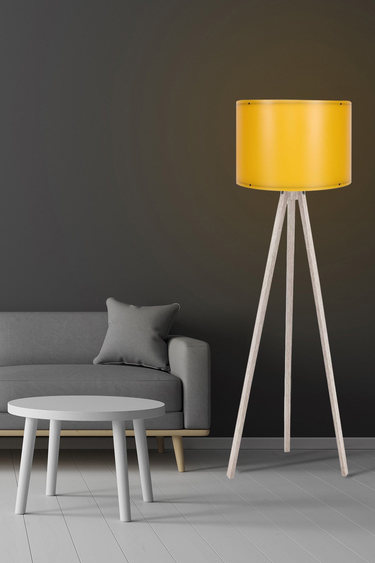 117 in Creme
 Gelb präsentiert im Onlineshop von KAQTU Design AG. Stehleuchte ist von Opviq