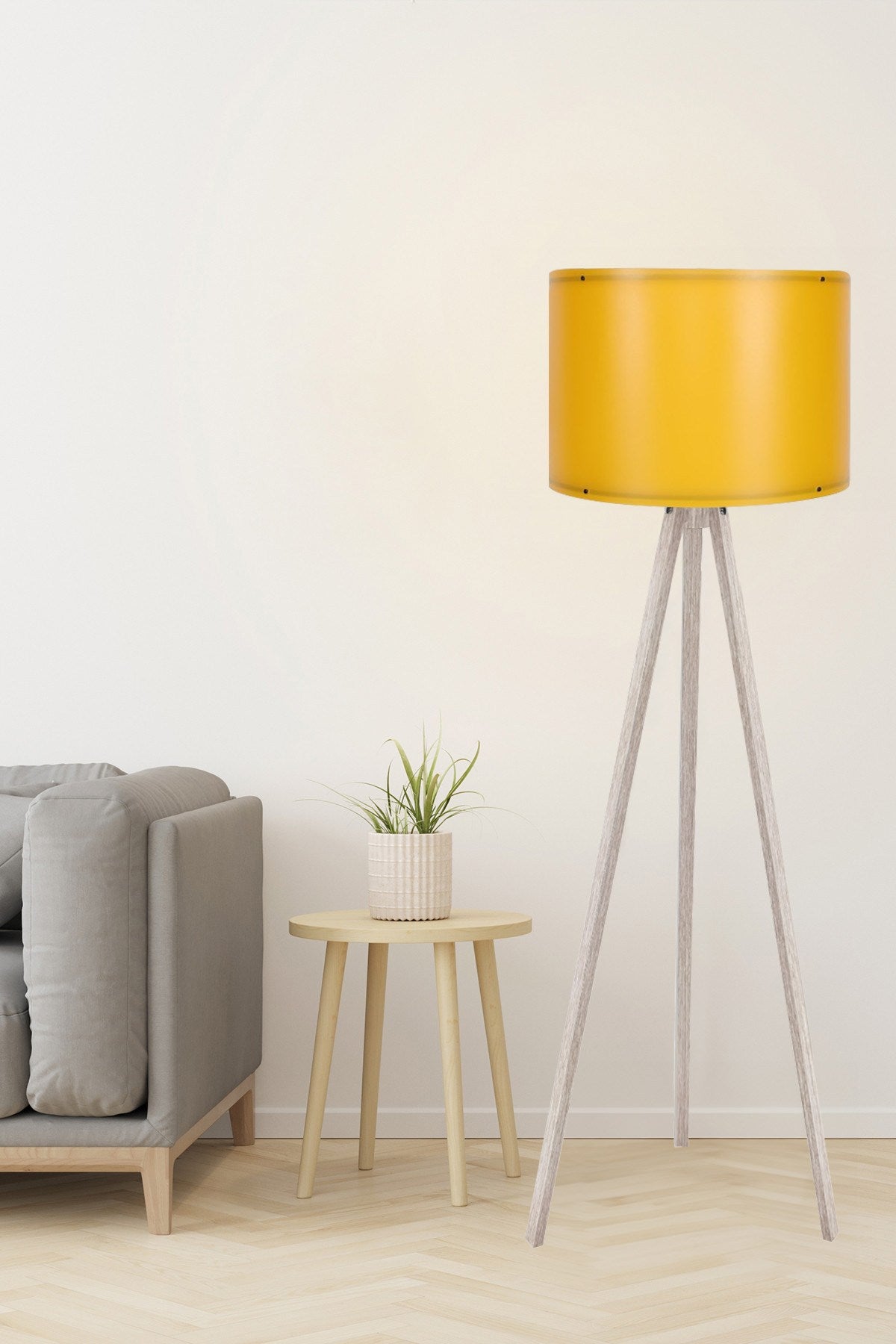117 in Creme
 Gelb präsentiert im Onlineshop von KAQTU Design AG. Stehleuchte ist von Opviq