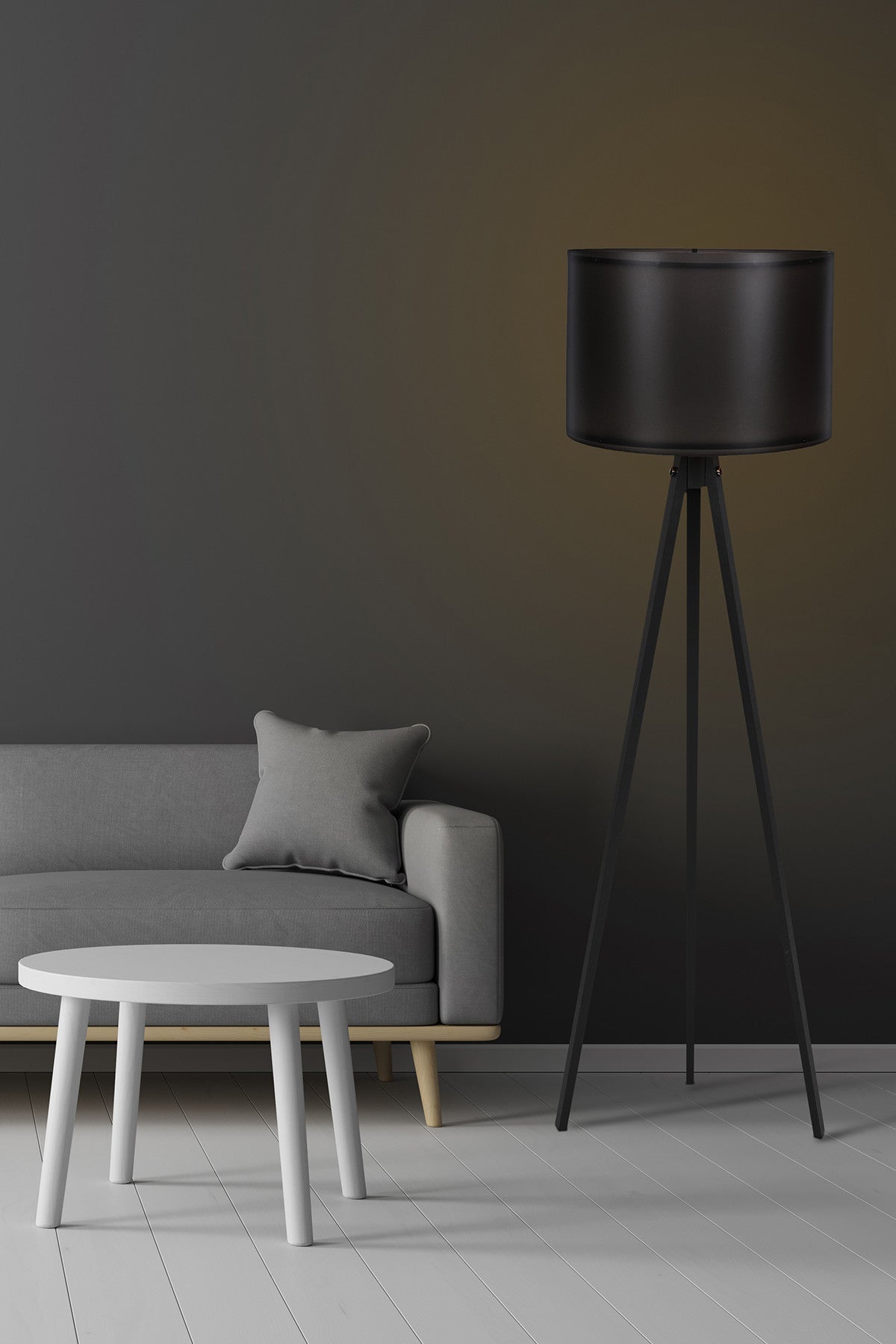 120 in Schwarz präsentiert im Onlineshop von KAQTU Design AG. Stehleuchte ist von Opviq