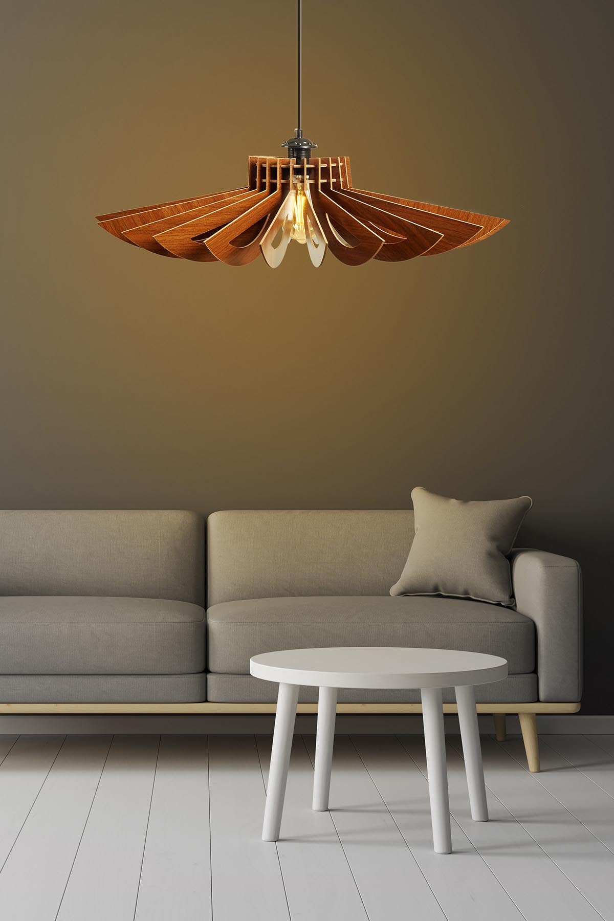 156 in Walnuss präsentiert im Onlineshop von KAQTU Design AG. Pendelleuchte ist von Opviq