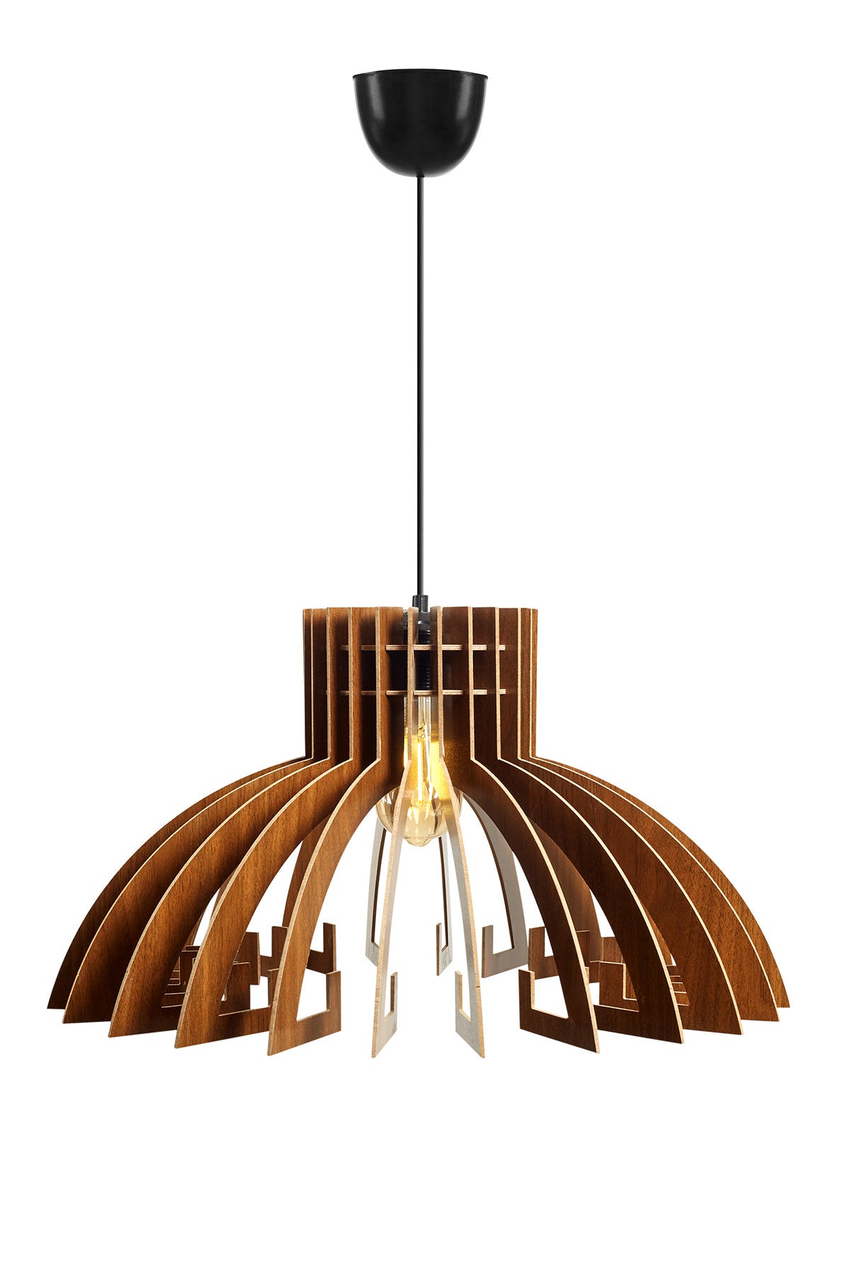 165-T in Walnuss präsentiert im Onlineshop von KAQTU Design AG. Pendelleuchte ist von Opviq