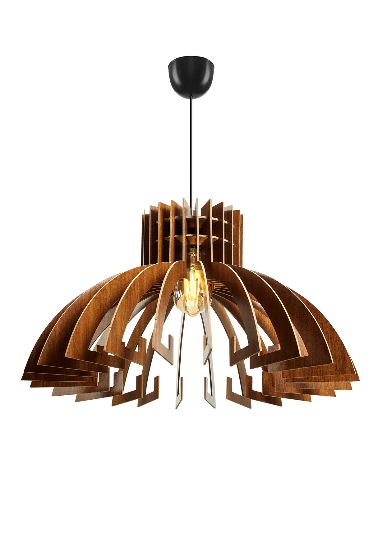165-T in Walnuss präsentiert im Onlineshop von KAQTU Design AG. Pendelleuchte ist von Opviq