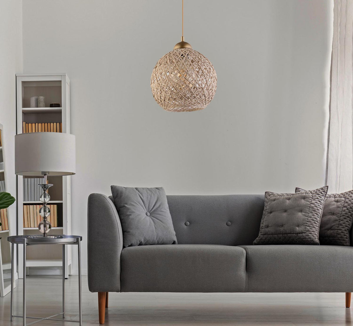 190 Pendellampe - Braun
 Weiss in Braun / Weiss präsentiert im Onlineshop von KAQTU Design AG. Pendelleuchte ist von Opviq