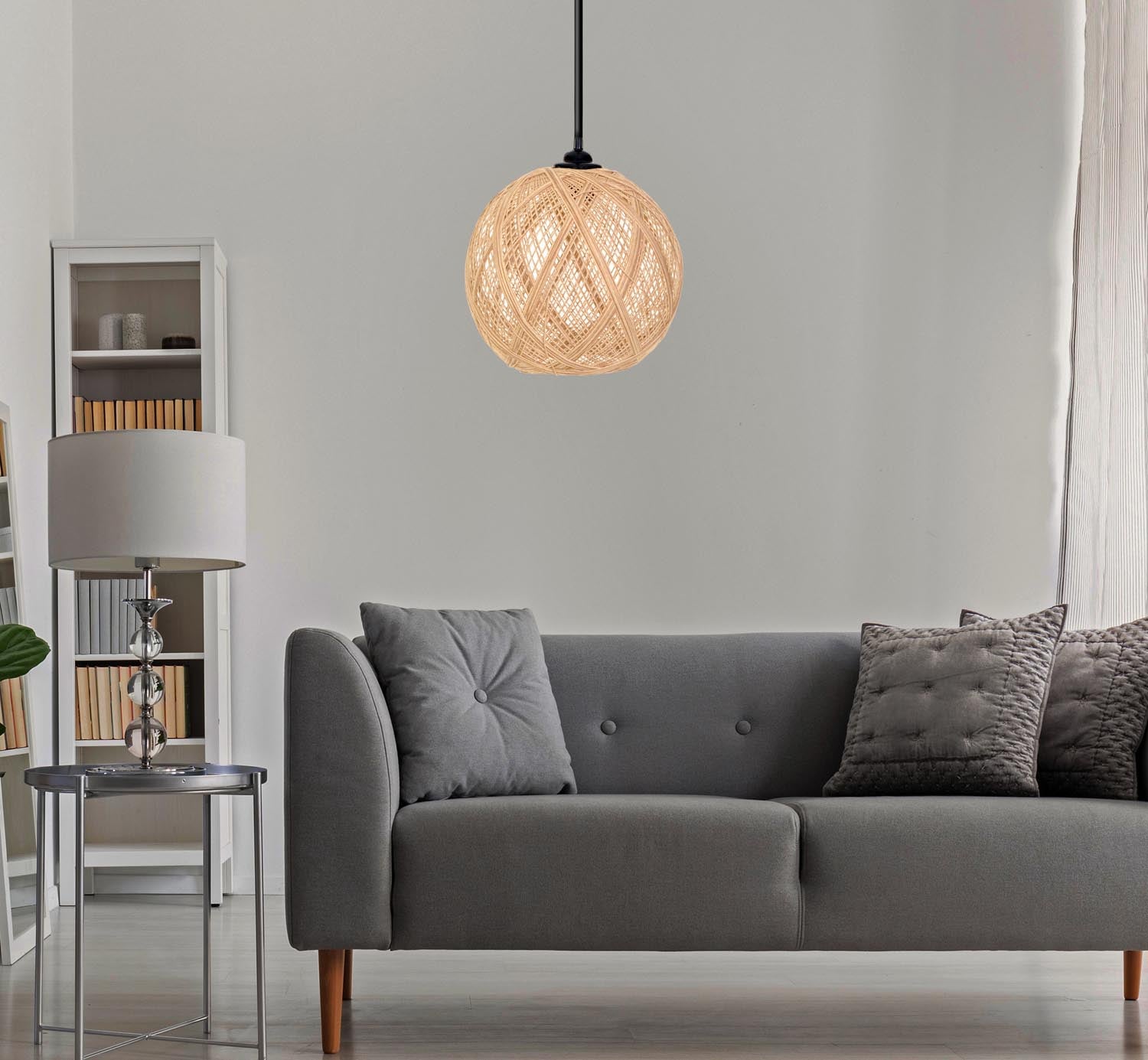 190 - KE in Braun Ecru präsentiert im Onlineshop von KAQTU Design AG. Pendelleuchte ist von Opviq