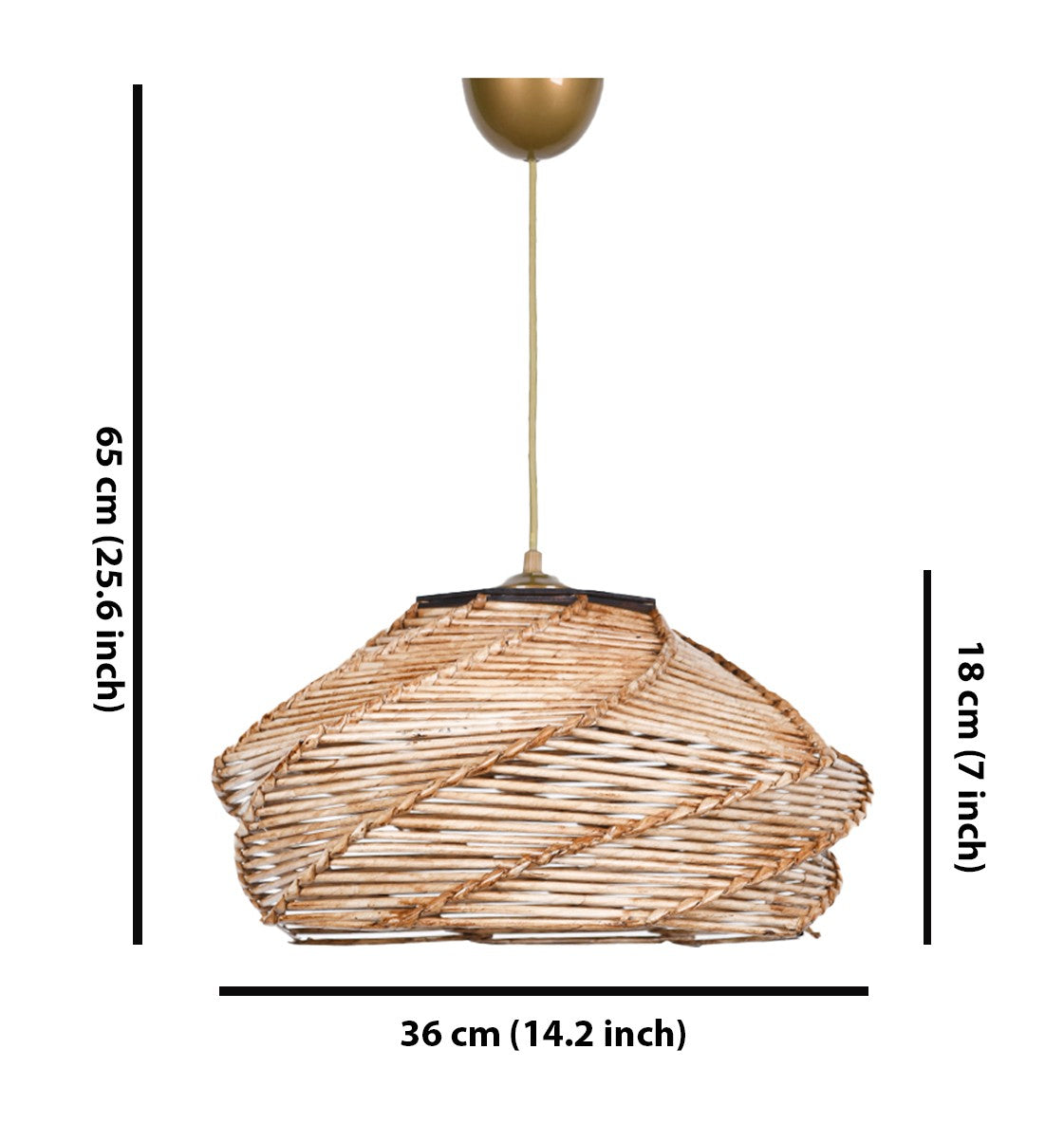Ovale in Kamel präsentiert im Onlineshop von KAQTU Design AG. Pendelleuchte ist von Opviq