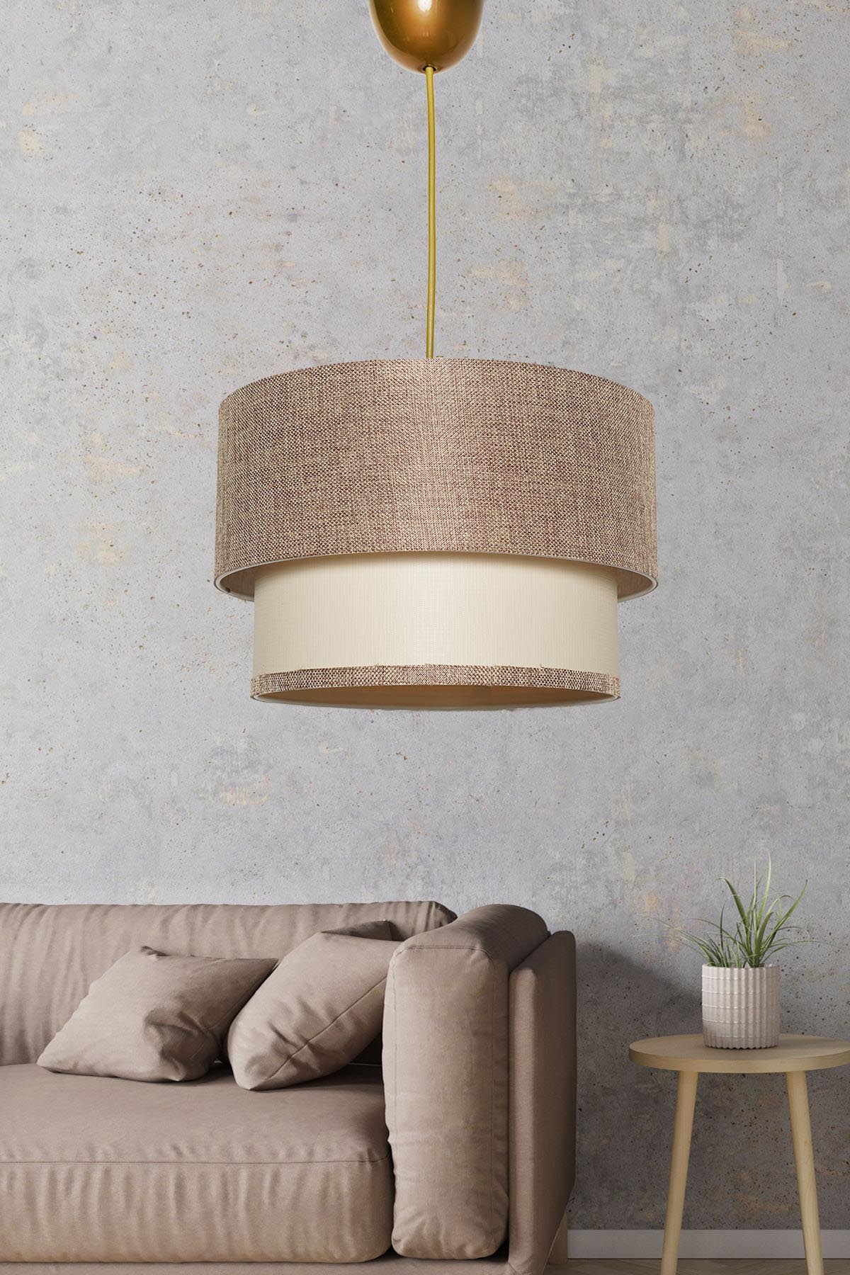 Tubol - Beige in Beige
 Creme präsentiert im Onlineshop von KAQTU Design AG. Pendelleuchte ist von Opviq