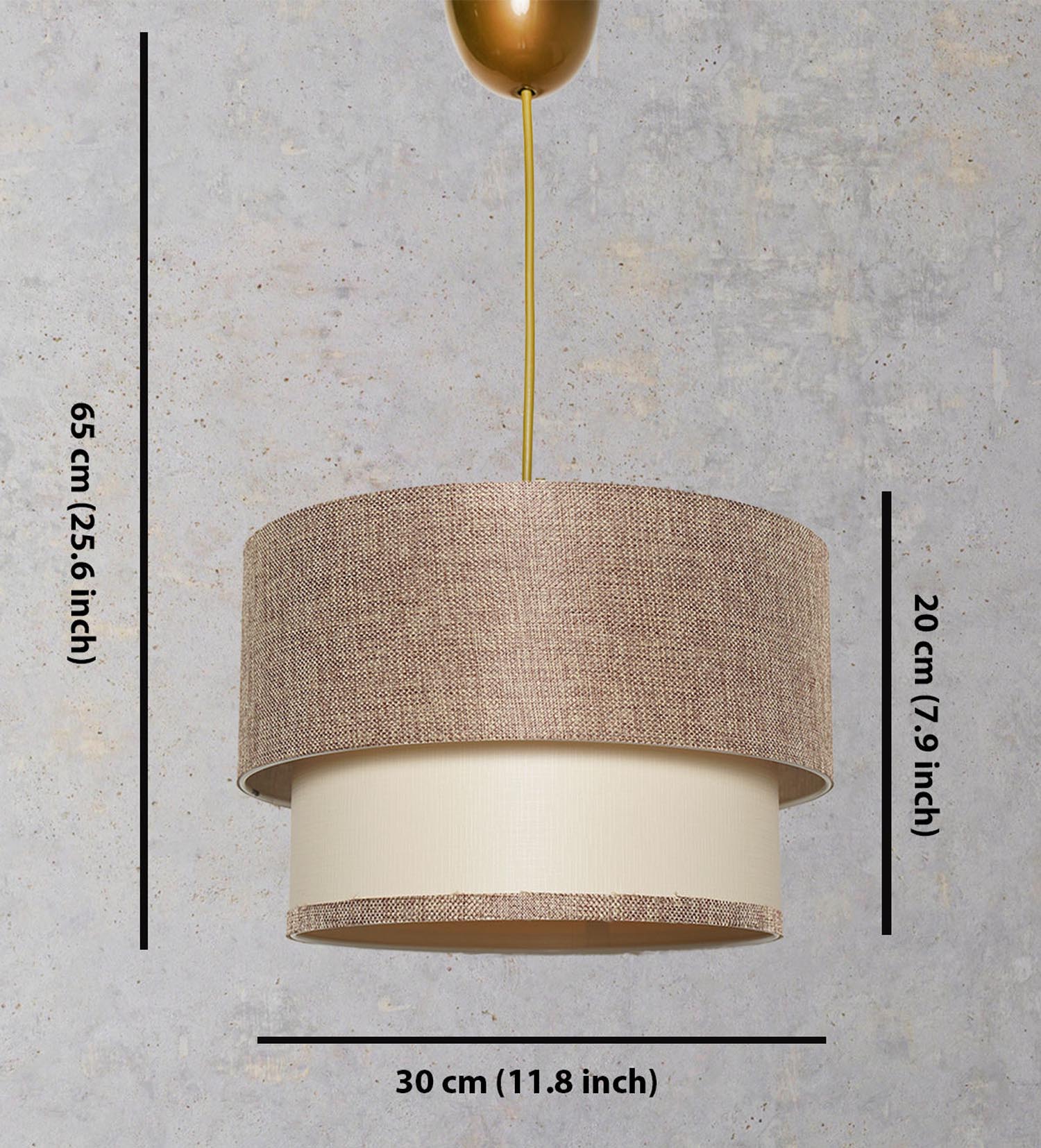 Tubol - Beige in Beige
 Creme präsentiert im Onlineshop von KAQTU Design AG. Pendelleuchte ist von Opviq