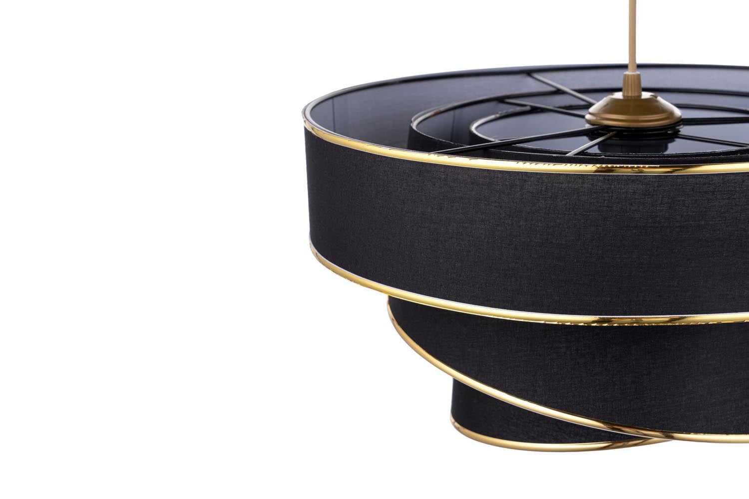 Couper - Black, Gold in Schwarz Gold präsentiert im Onlineshop von KAQTU Design AG. Pendelleuchte ist von Opviq