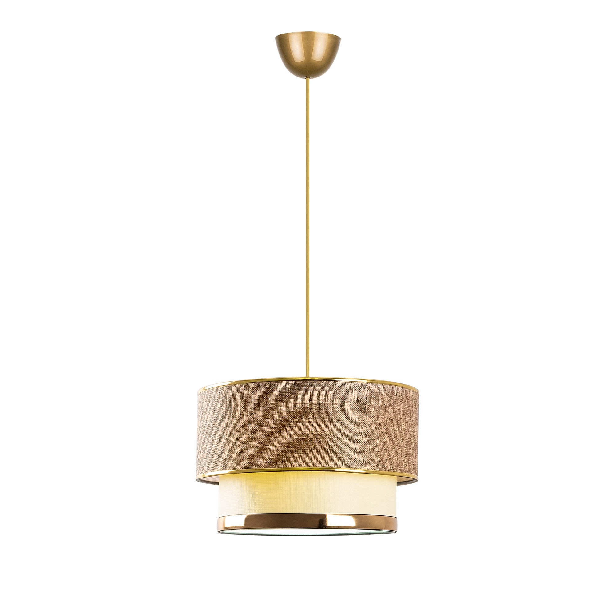 Cake - Beige, Gold in Beige Gold präsentiert im Onlineshop von KAQTU Design AG. Pendelleuchte ist von Opviq