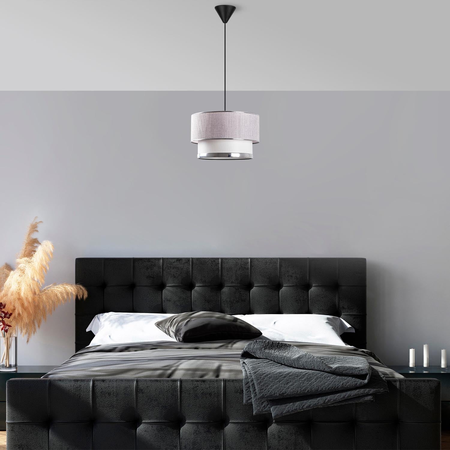 Cake - Light Grey, Silver in Grau Silber präsentiert im Onlineshop von KAQTU Design AG. Pendelleuchte ist von Opviq