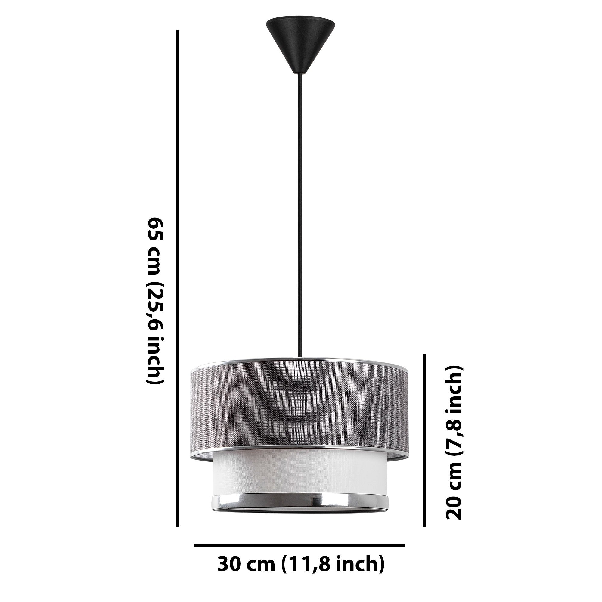 Cake - Grey, Silver in Grau Silber präsentiert im Onlineshop von KAQTU Design AG. Pendelleuchte ist von Opviq