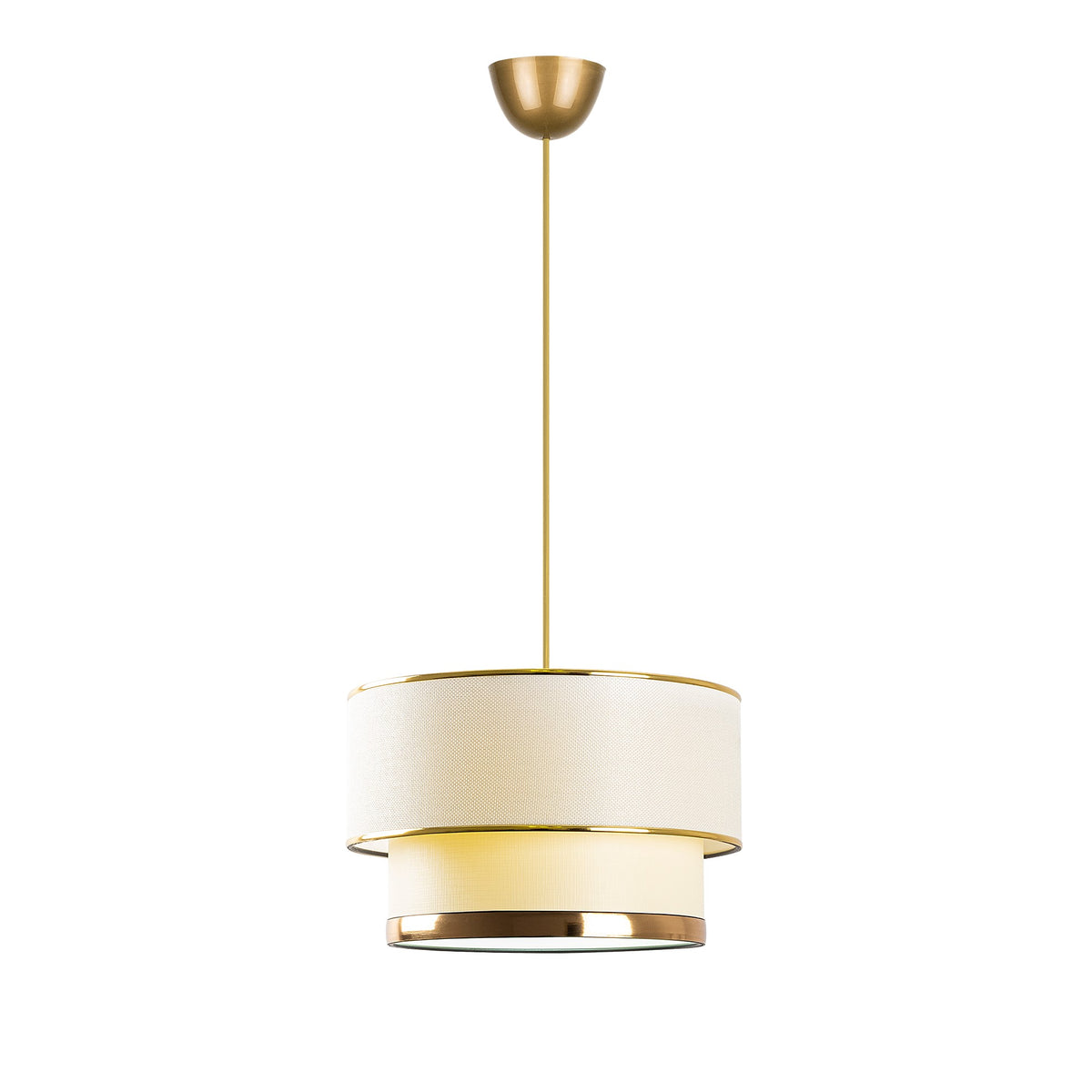 Cake Pendellampe - Creme
 Gold in Creme / Gold präsentiert im Onlineshop von KAQTU Design AG. Pendelleuchte ist von Opviq