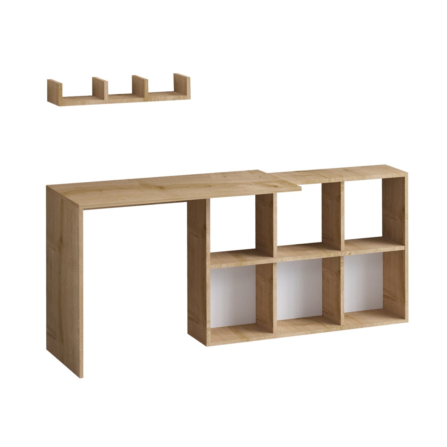 Blake in Eiche präsentiert im Onlineshop von KAQTU Design AG. Schreibtisch ist von Hanah Home