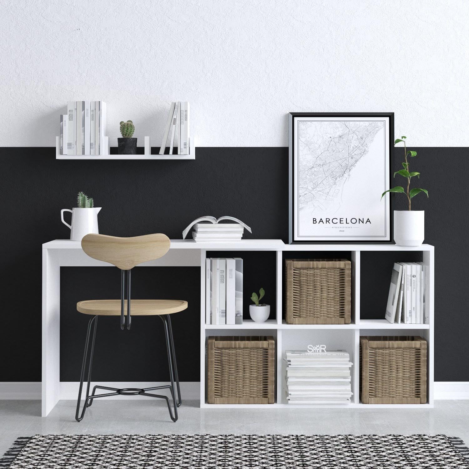 Jack in Weisseiche präsentiert im Onlineshop von KAQTU Design AG. Schreibtisch ist von Hanah Home