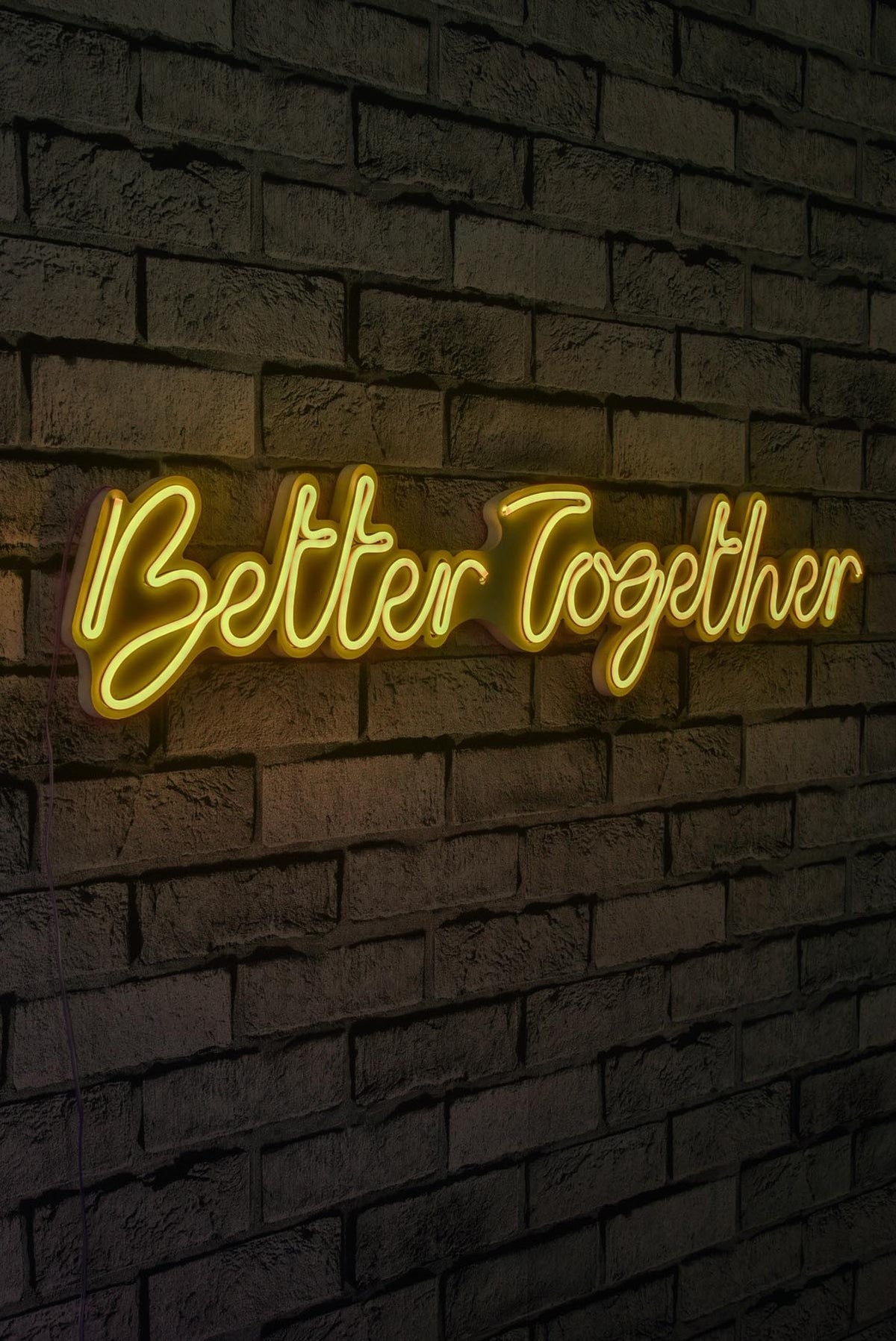 Better Together Wandleuchte - Gelb in Gelb präsentiert im Onlineshop von KAQTU Design AG. Wandleuchte ist von Wallity