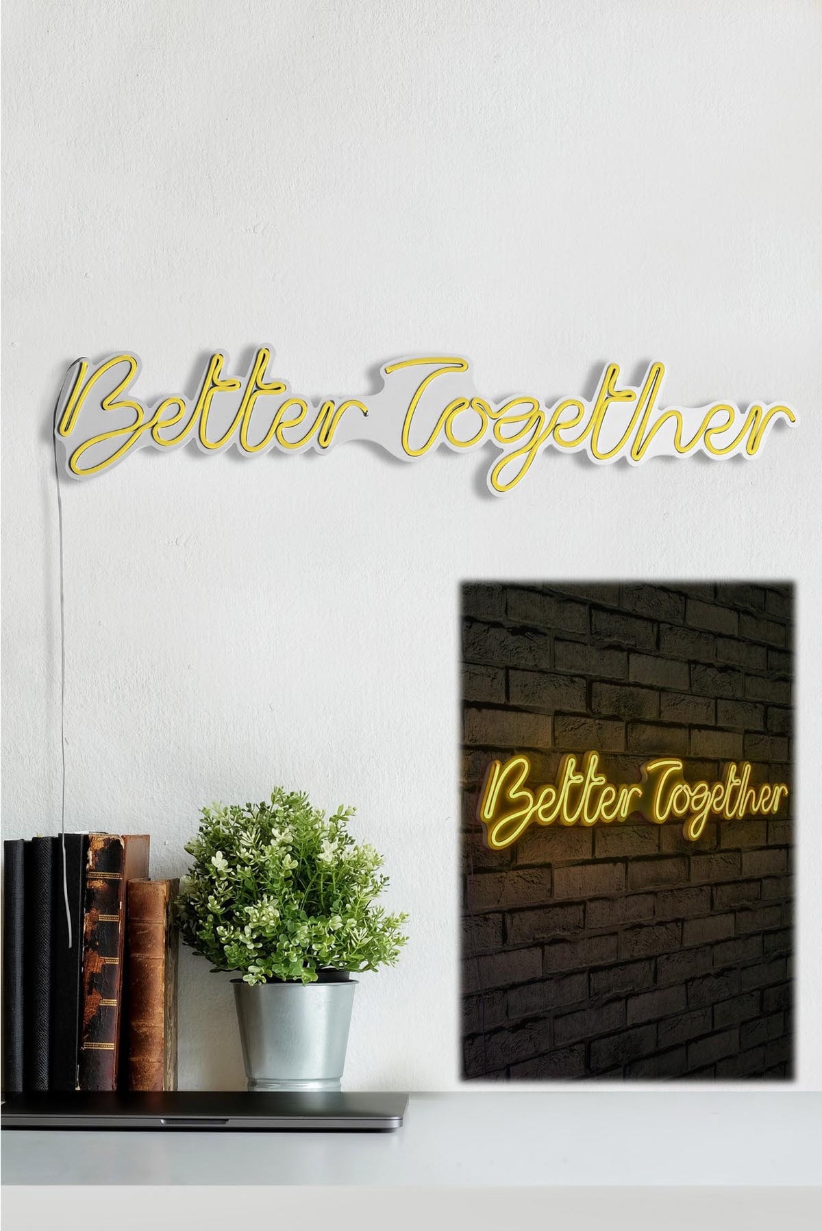 Better Together Wandleuchte - Gelb in Gelb präsentiert im Onlineshop von KAQTU Design AG. Wandleuchte ist von Wallity