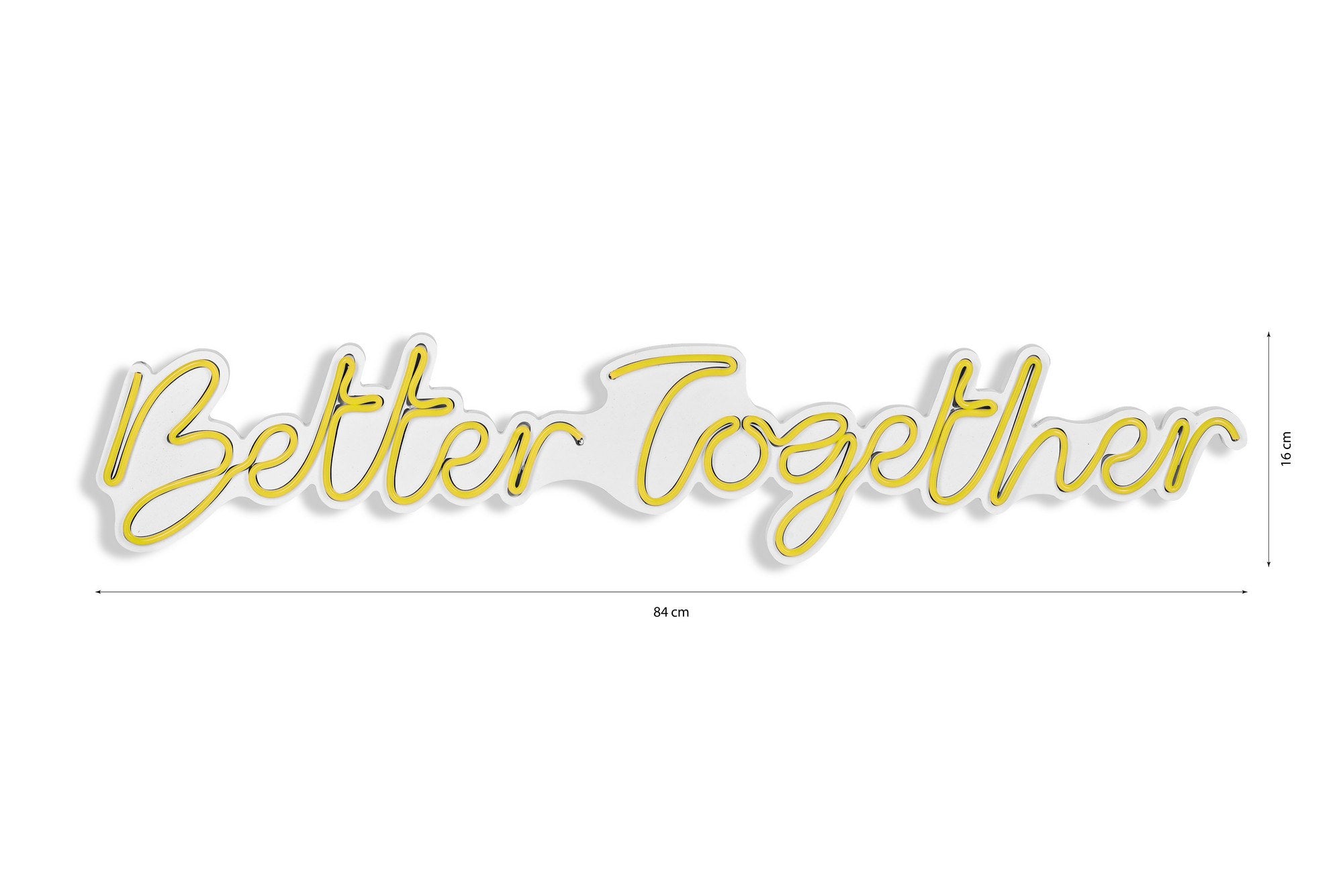 Better Together - Yellow in Gelb präsentiert im Onlineshop von KAQTU Design AG. Wandleuchte ist von Wallity