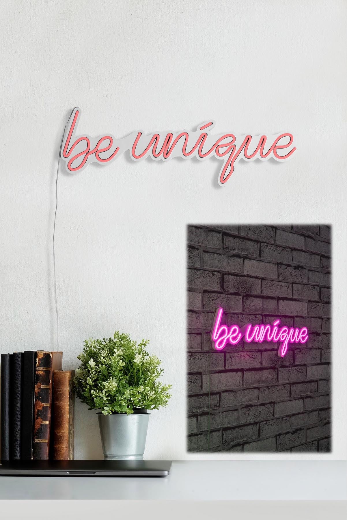 Be Unique - Pink in Rosa präsentiert im Onlineshop von KAQTU Design AG. Wandleuchte ist von Wallity