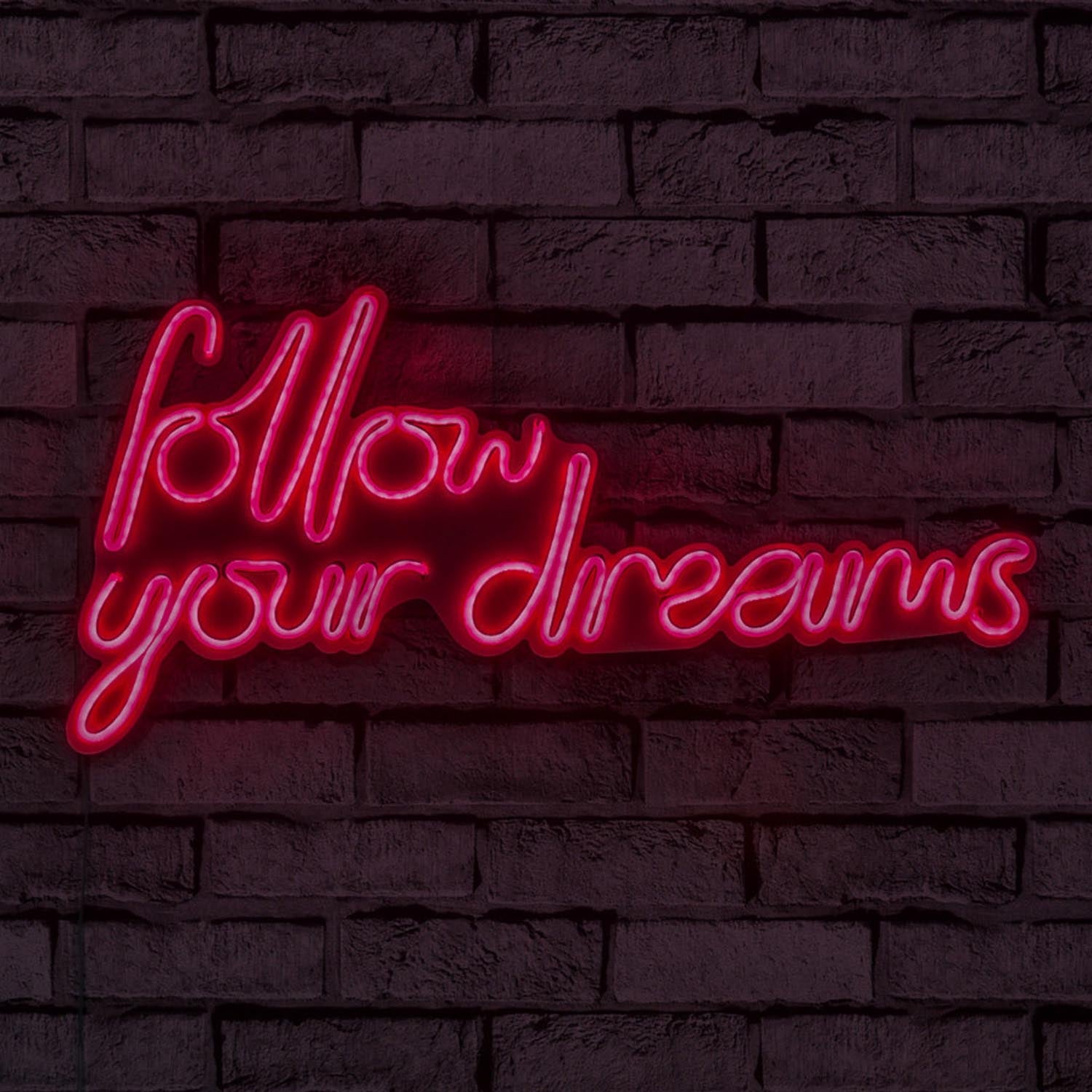 Follow Your Dreams - Red in Rot präsentiert im Onlineshop von KAQTU Design AG. Wandleuchte ist von Wallity