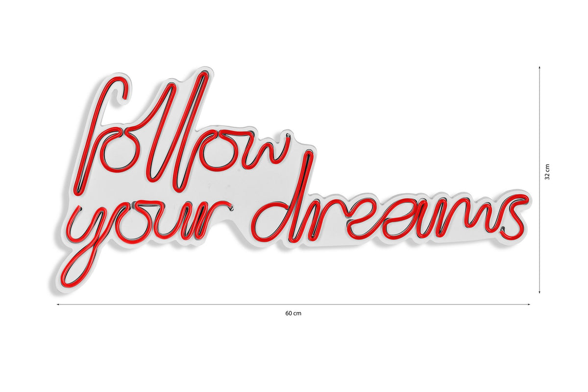 Follow Your Dreams Wandleuchte - Rot in Rot präsentiert im Onlineshop von KAQTU Design AG. Wandleuchte ist von Wallity