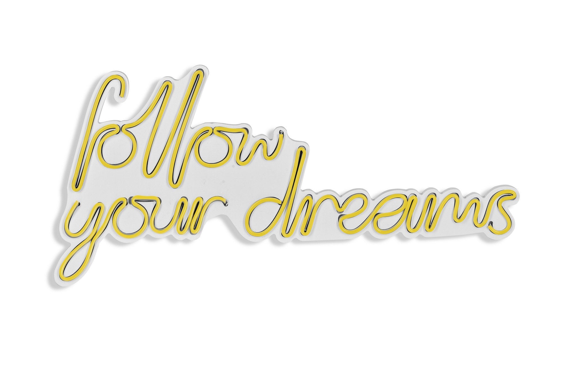 Follow Your Dreams - Yellow in Gelb präsentiert im Onlineshop von KAQTU Design AG. Wandleuchte ist von Wallity