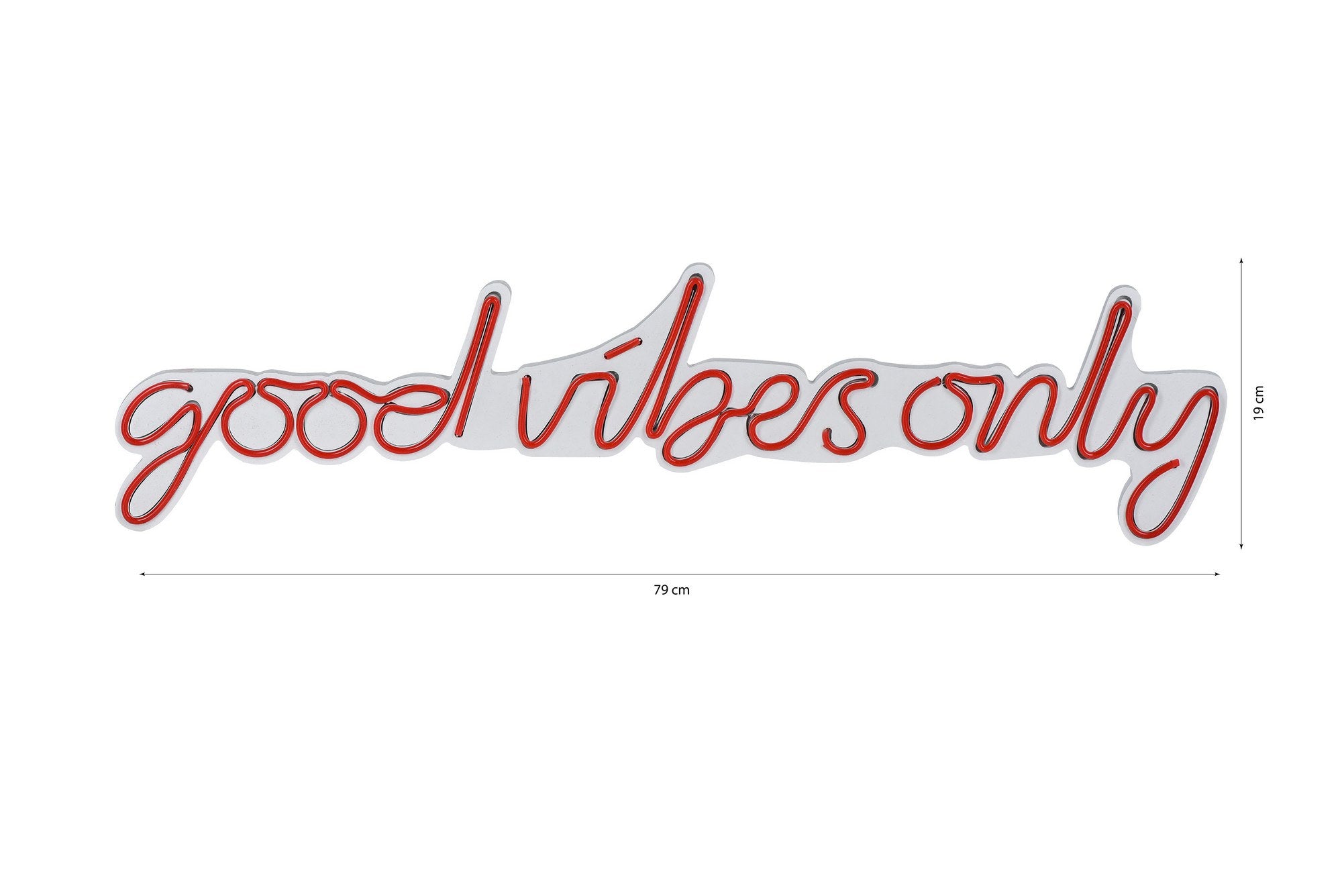 Good Vibes Only - Red in Rot präsentiert im Onlineshop von KAQTU Design AG. Wandleuchte ist von Wallity