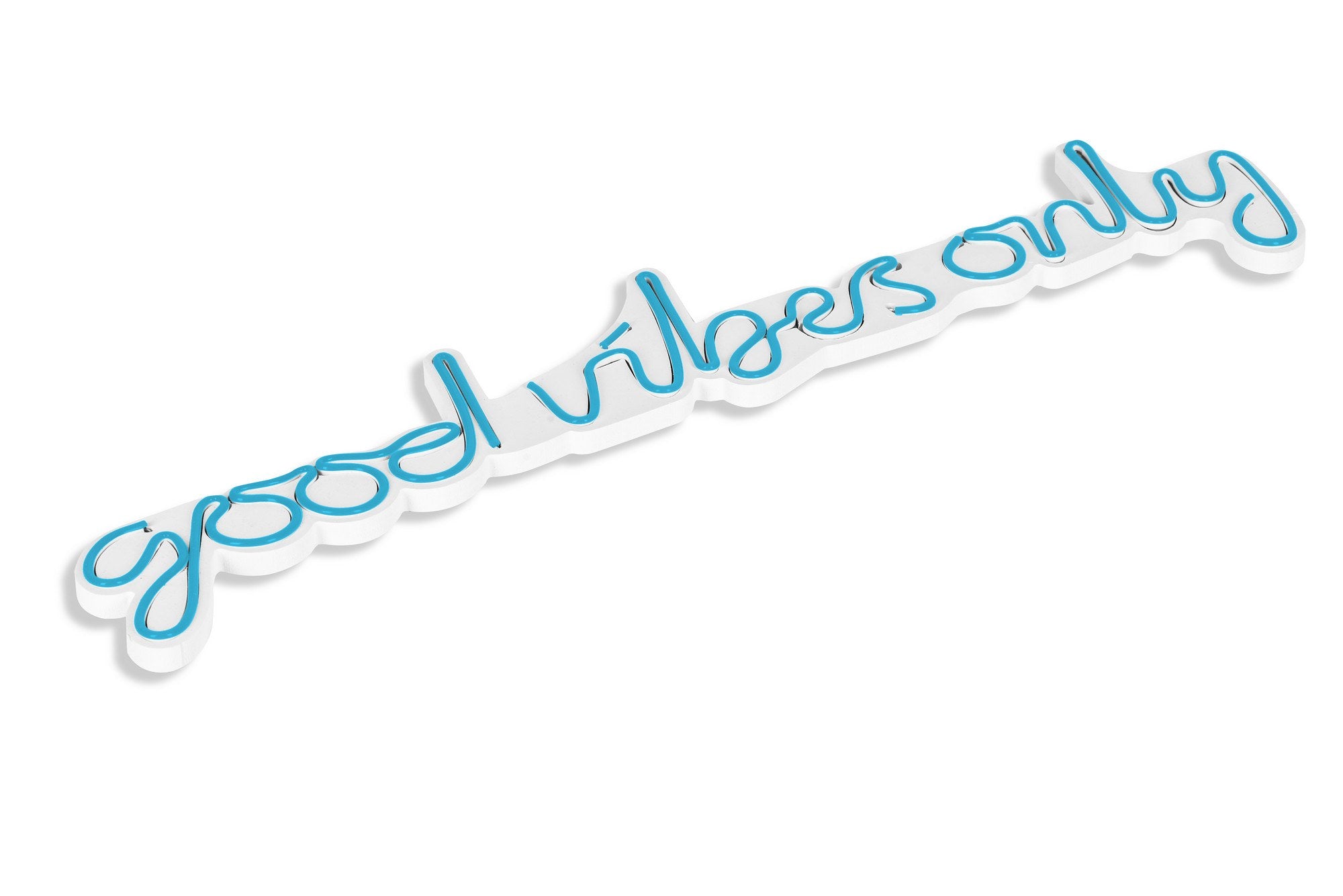 Good Vibes Only - Blue in Blau präsentiert im Onlineshop von KAQTU Design AG. Wandleuchte ist von Wallity