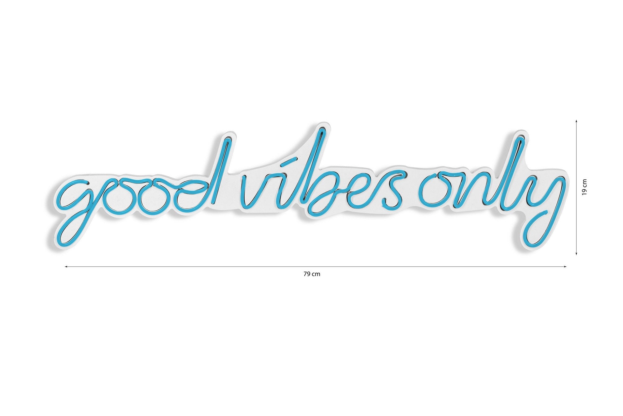 Good Vibes Only - Blue in Blau präsentiert im Onlineshop von KAQTU Design AG. Wandleuchte ist von Wallity