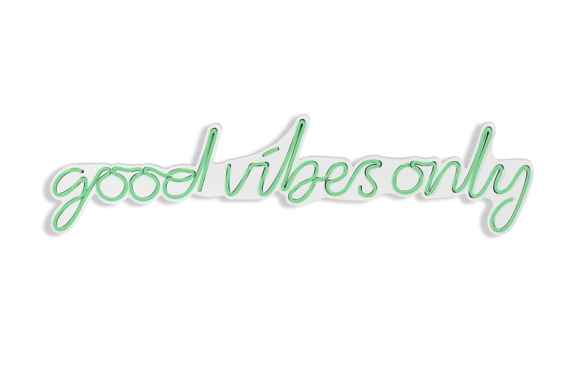 Good Vibes Only Wandleuchte - Grün in Grün präsentiert im Onlineshop von KAQTU Design AG. Wandleuchte ist von Wallity