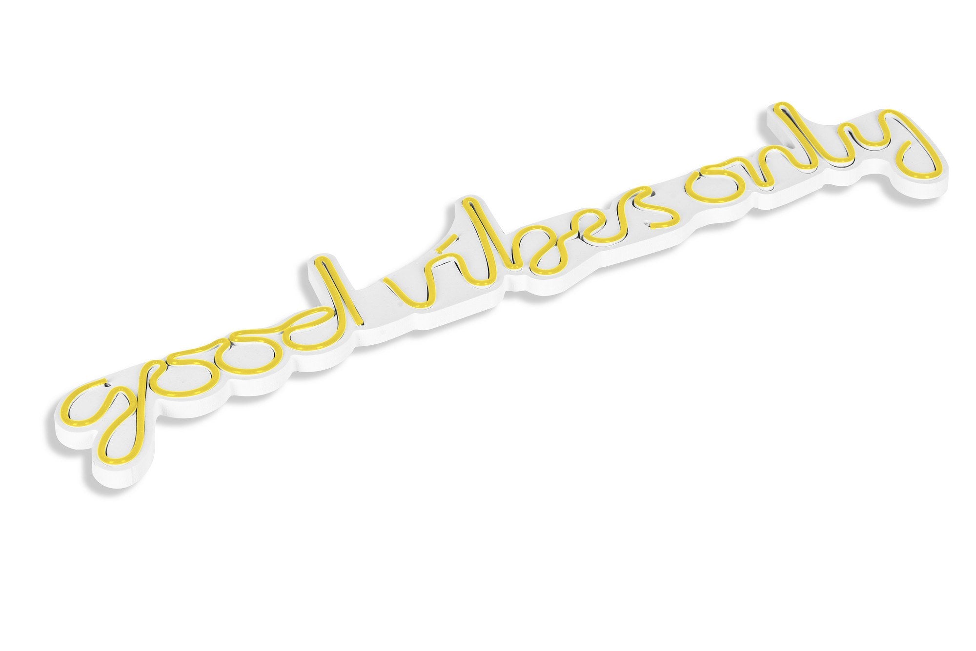 Good Vibes Only - Yellow in Gelb präsentiert im Onlineshop von KAQTU Design AG. Wandleuchte ist von Wallity