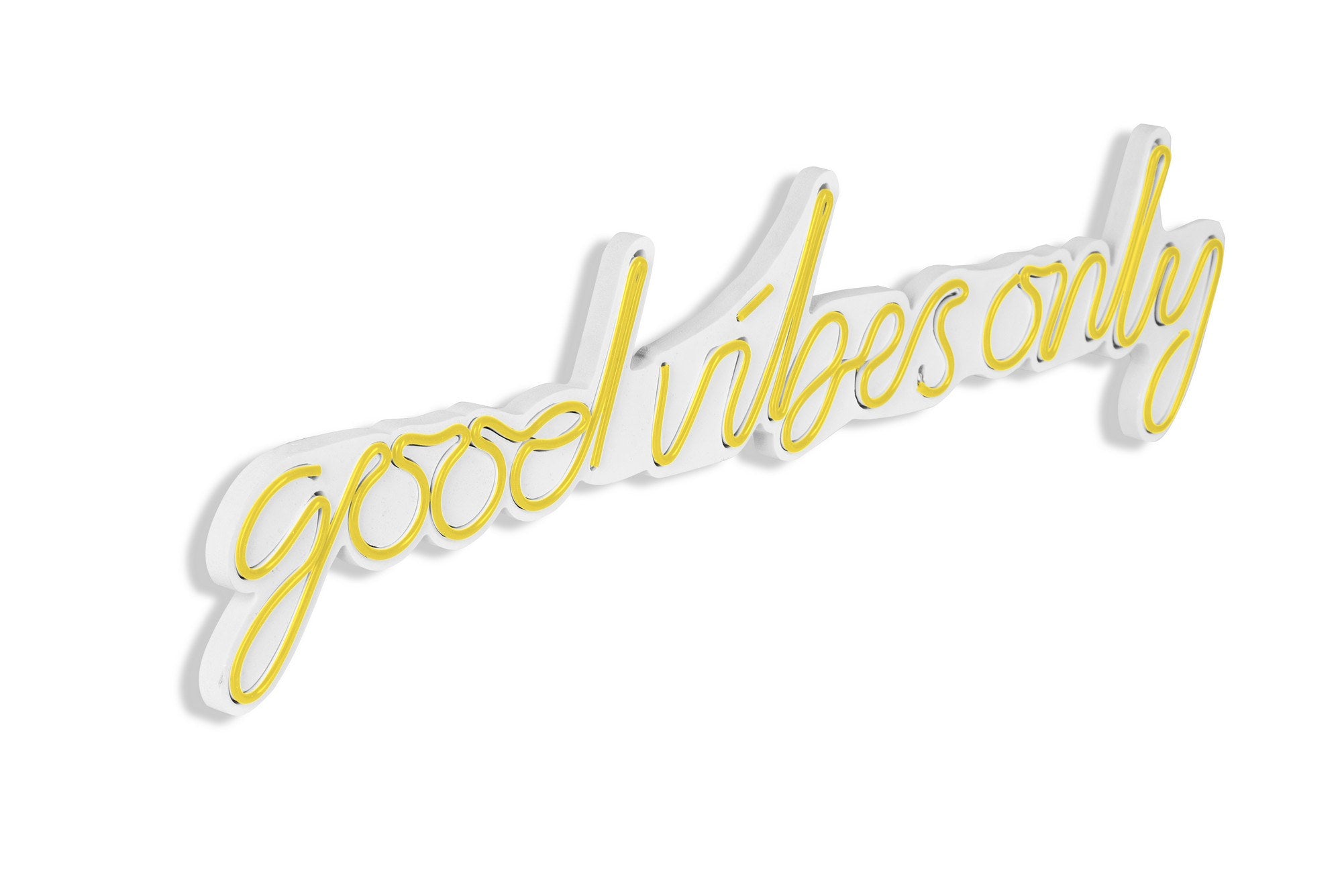 Good Vibes Only - Yellow in Gelb präsentiert im Onlineshop von KAQTU Design AG. Wandleuchte ist von Wallity