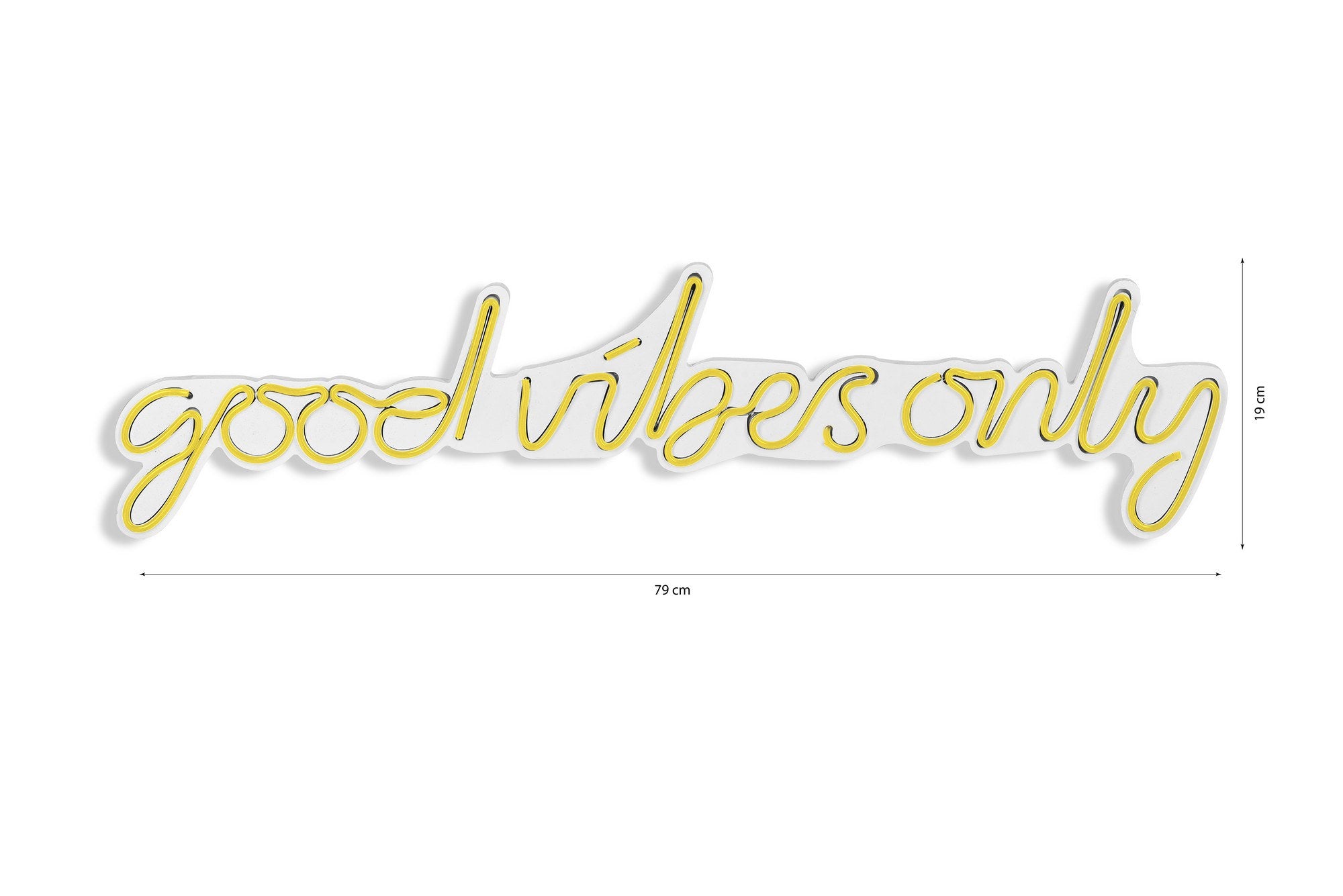 Good Vibes Only - Yellow in Gelb präsentiert im Onlineshop von KAQTU Design AG. Wandleuchte ist von Wallity