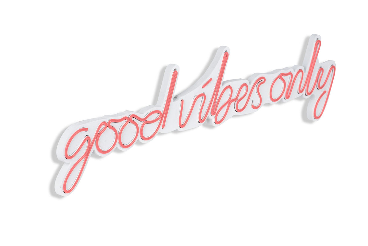 Good Vibes Only Wandleuchte - Rosa in Rosa präsentiert im Onlineshop von KAQTU Design AG. Wandleuchte ist von Wallity