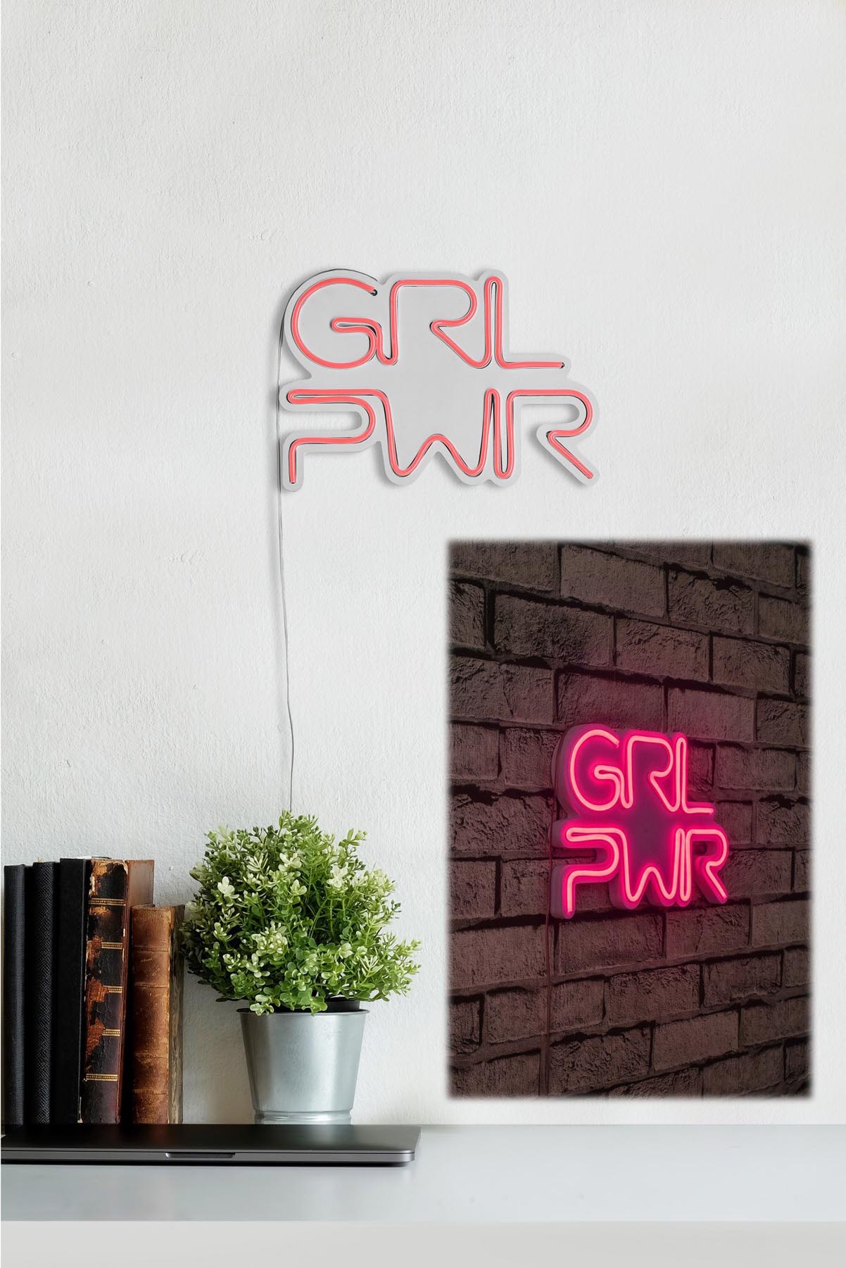 Girl Power - Pink in Rosa präsentiert im Onlineshop von KAQTU Design AG. Wandleuchte ist von Wallity