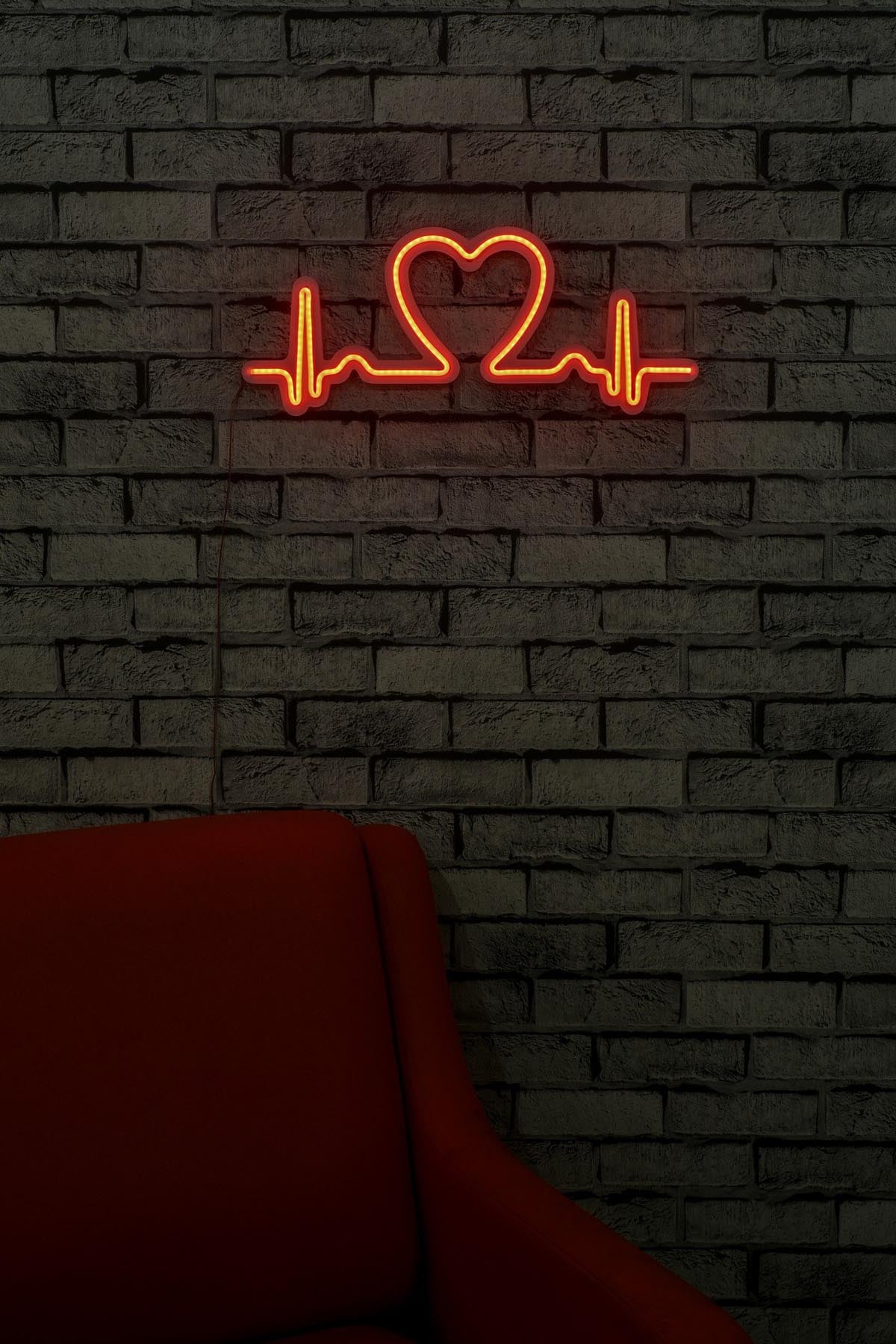 Love Rhythm Wandleuchte - Rot in Rot präsentiert im Onlineshop von KAQTU Design AG. Wandleuchte ist von Wallity