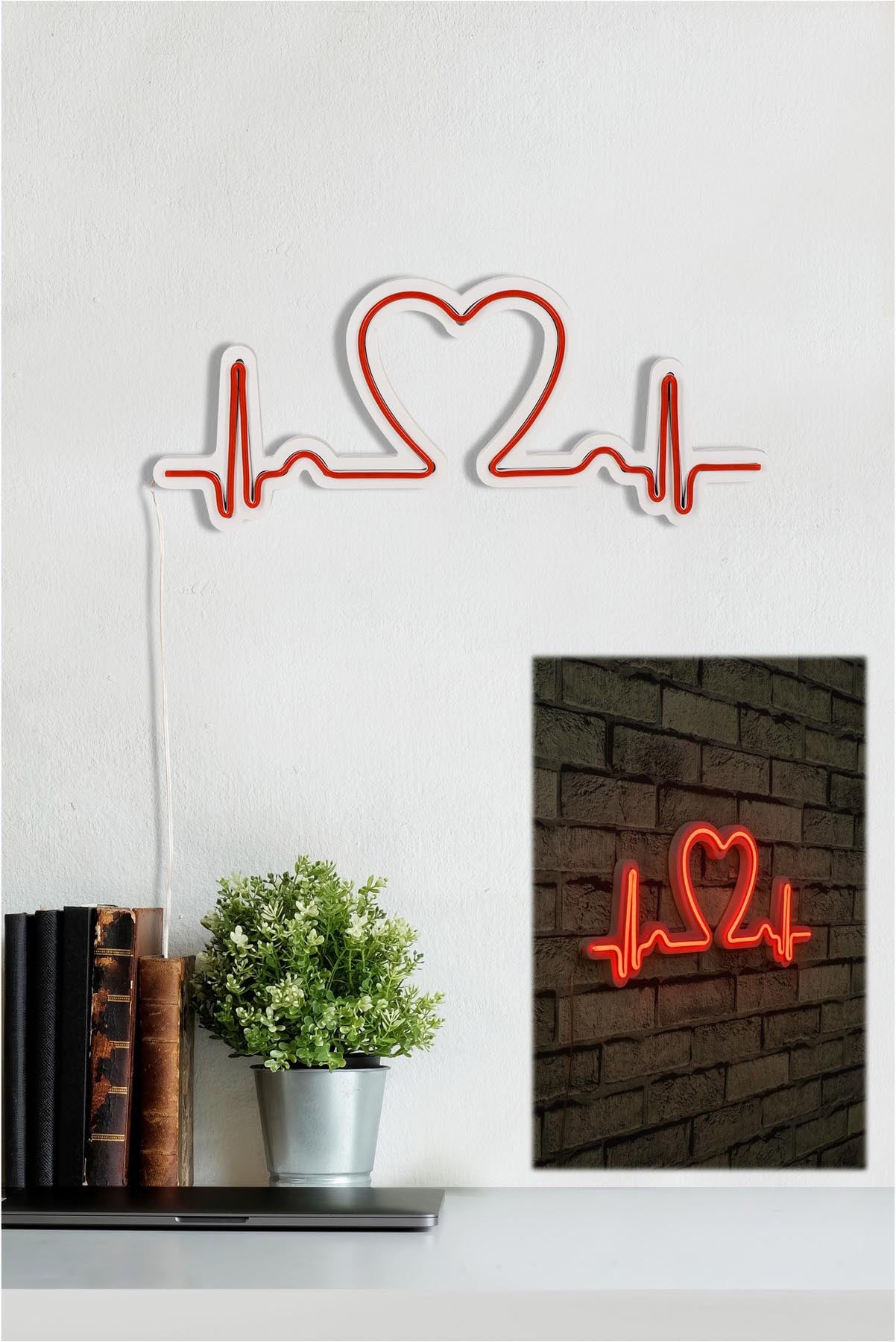 Love Rhythm - Red in Rot präsentiert im Onlineshop von KAQTU Design AG. Wandleuchte ist von Wallity