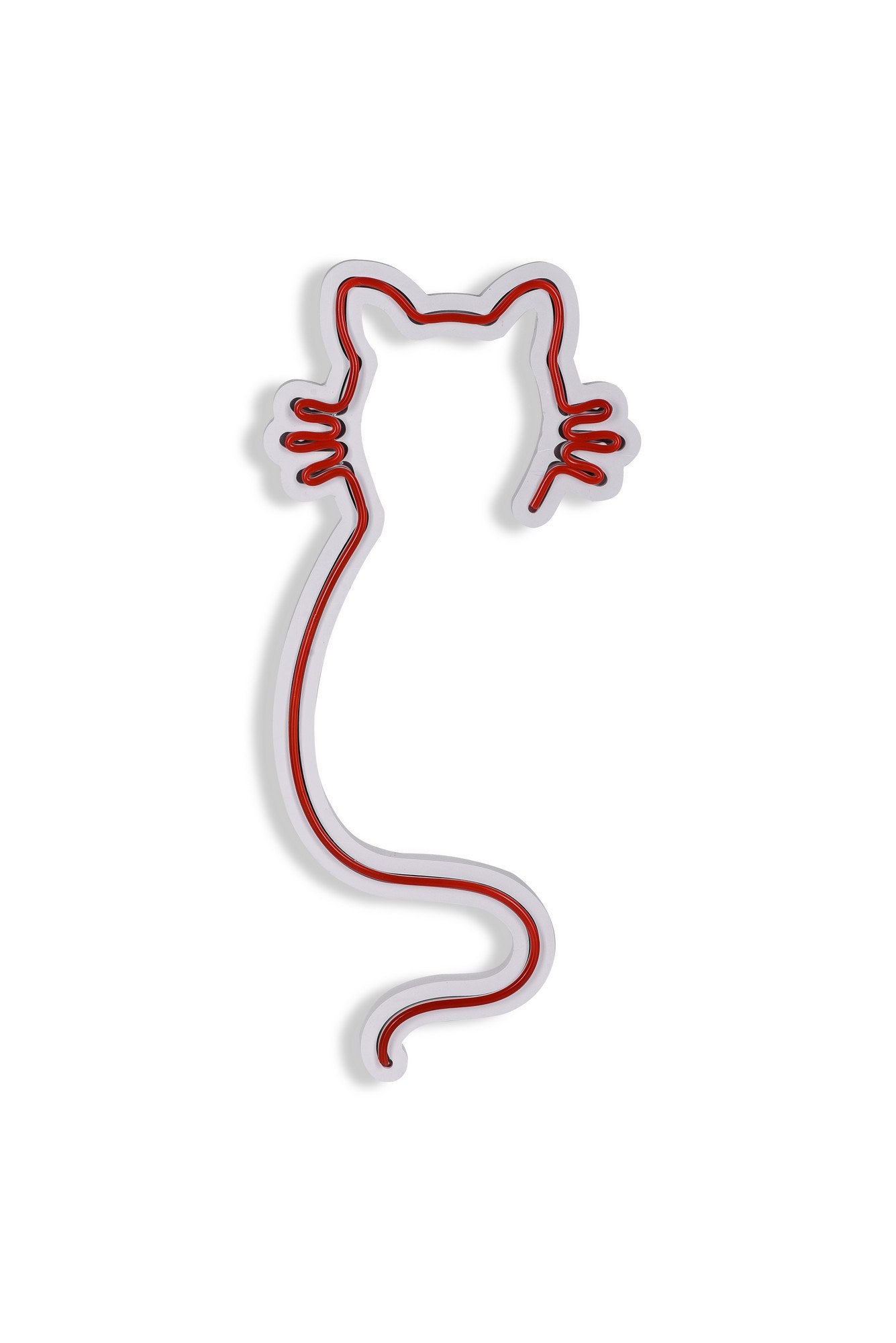 Cat - Red in Rot präsentiert im Onlineshop von KAQTU Design AG. Wandleuchte ist von Wallity