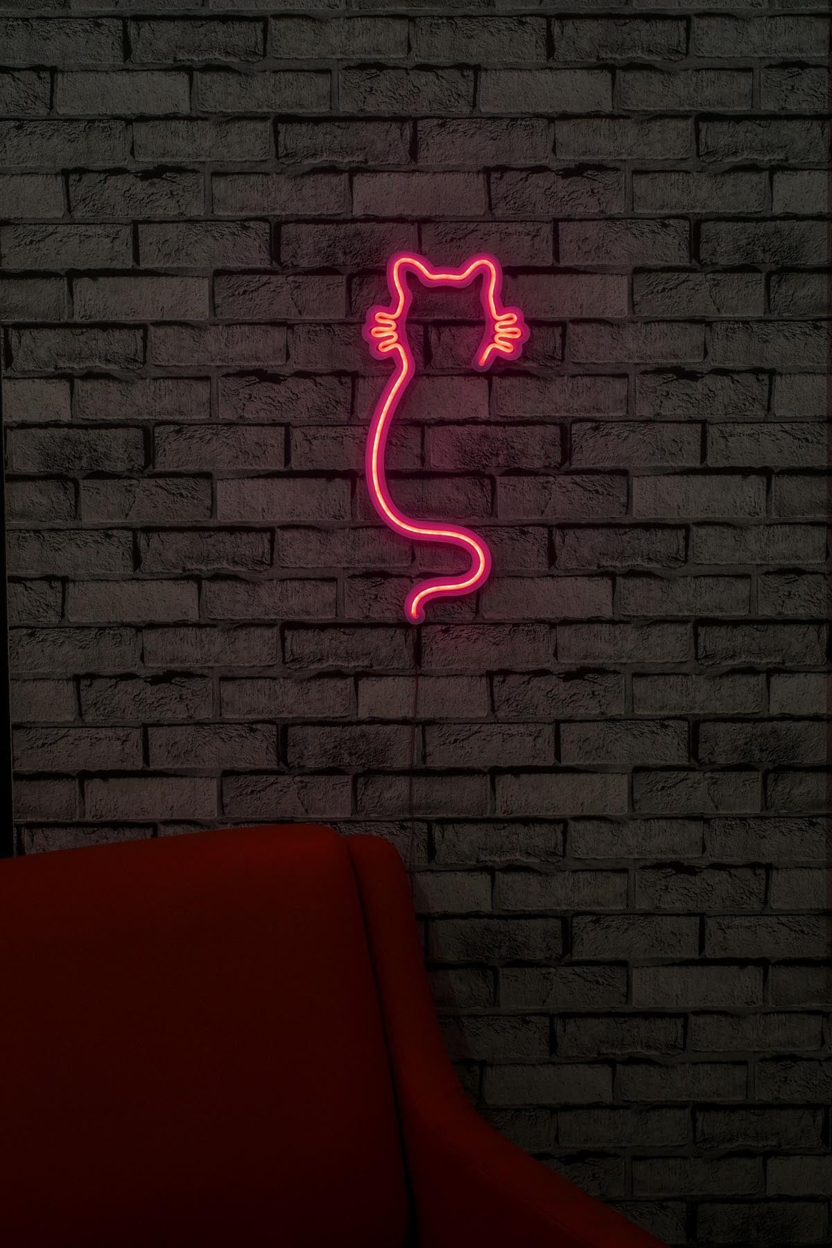 Cat - Pink in Rosa präsentiert im Onlineshop von KAQTU Design AG. Wandleuchte ist von Wallity