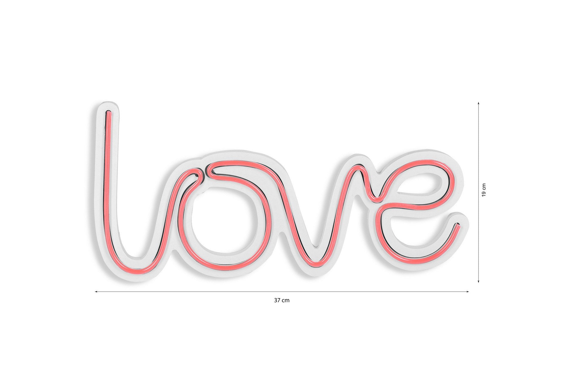 Love - Pink in Rosa präsentiert im Onlineshop von KAQTU Design AG. Wandleuchte ist von Wallity