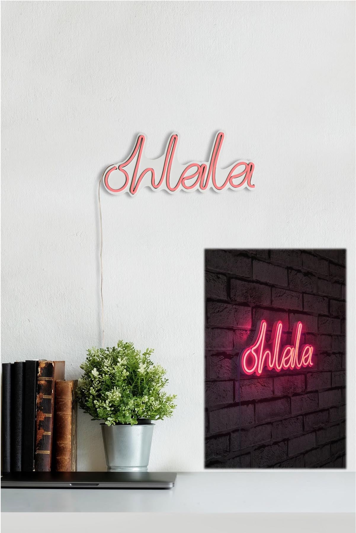 Oh La La - Pink in Rosa präsentiert im Onlineshop von KAQTU Design AG. Wandleuchte ist von Wallity