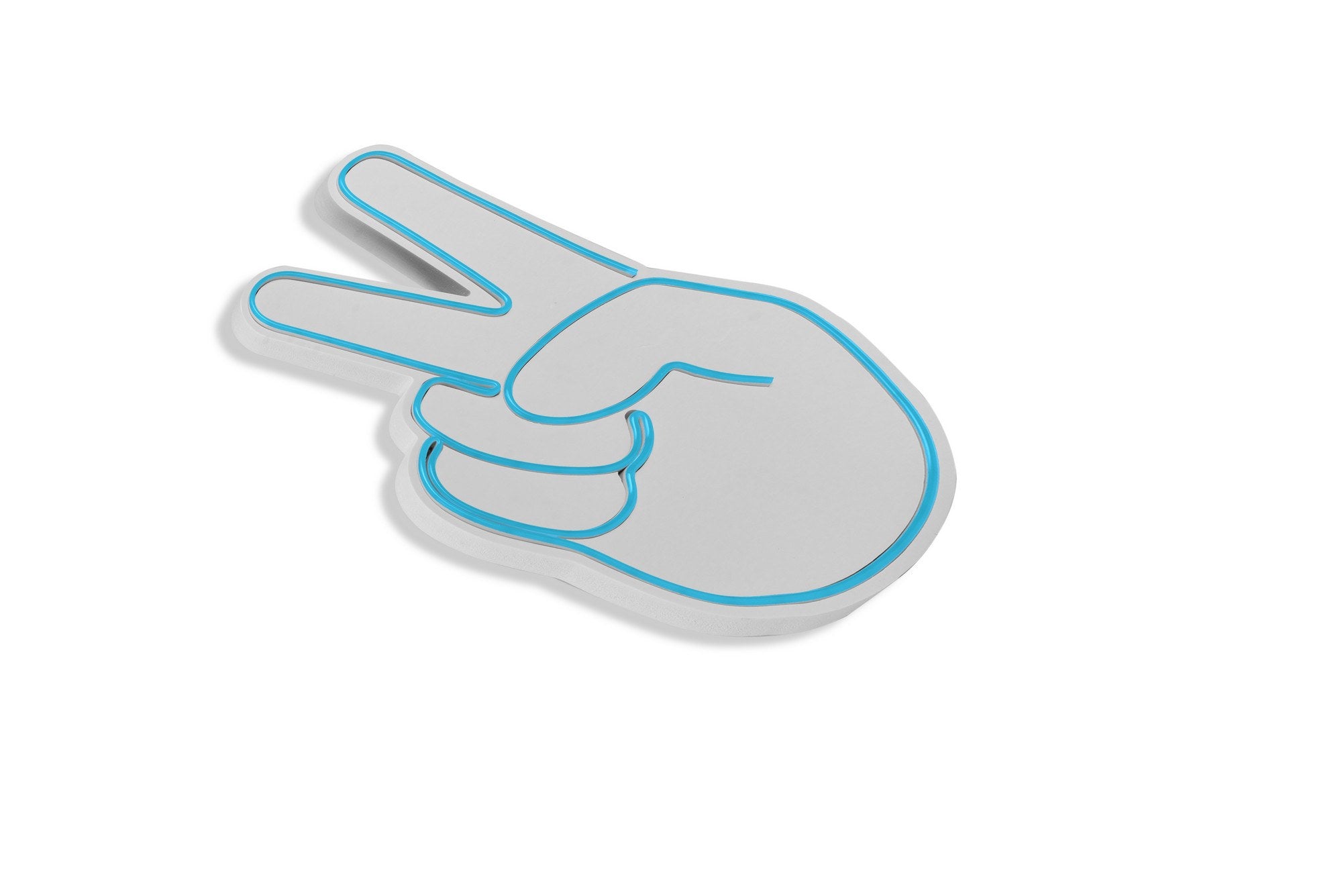 Victory Sign - Blue in Blau präsentiert im Onlineshop von KAQTU Design AG. Wandleuchte ist von Wallity