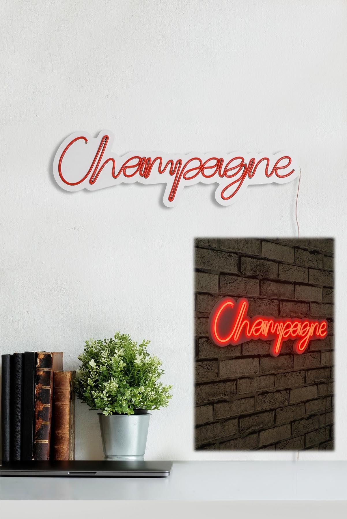 Champagne - Red in Rot präsentiert im Onlineshop von KAQTU Design AG. Wandleuchte ist von Wallity