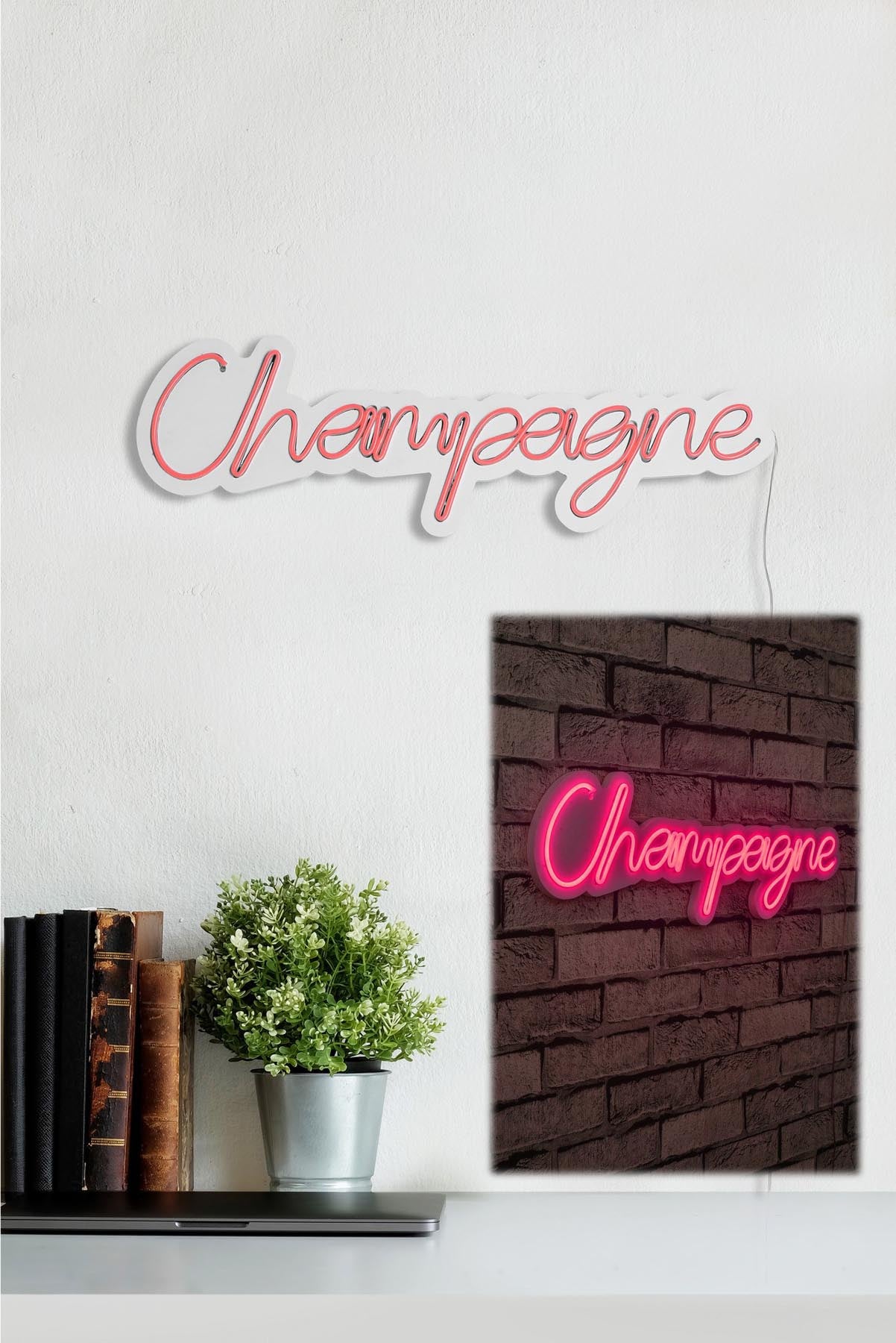 Champagne - Pink in Rosa präsentiert im Onlineshop von KAQTU Design AG. Wandleuchte ist von Wallity