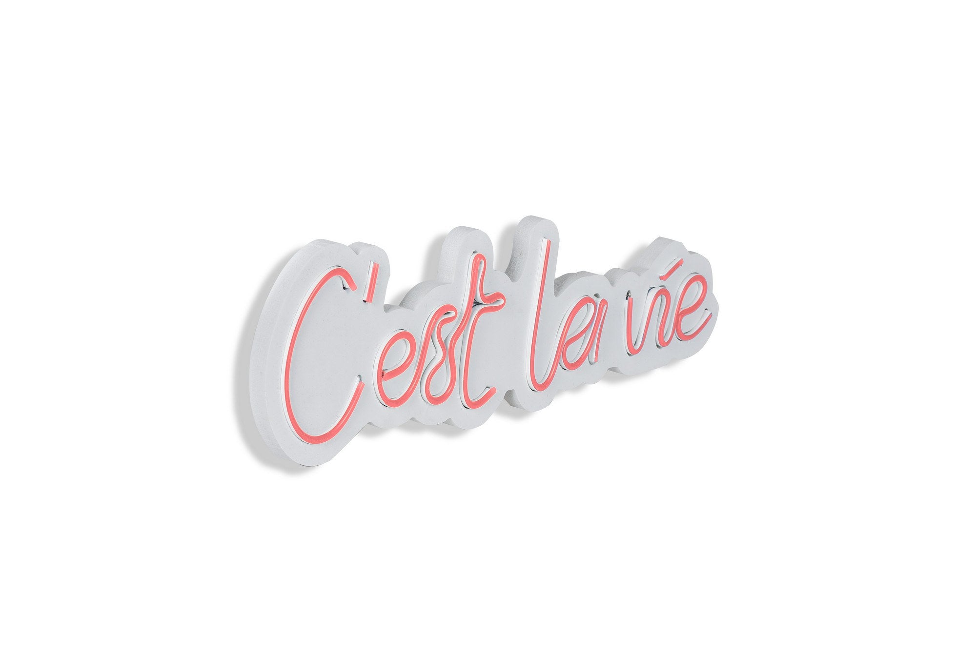 C'est La Vie - Pink in Rosa präsentiert im Onlineshop von KAQTU Design AG. Wandleuchte ist von Wallity