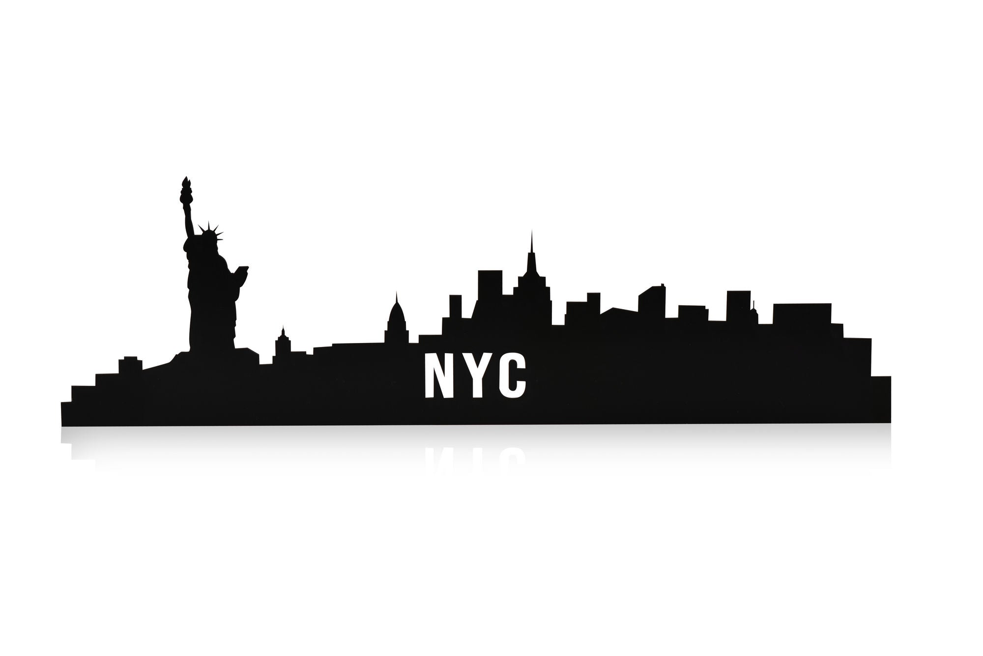 NYC Skyline - Blue in Blau präsentiert im Onlineshop von KAQTU Design AG. Wandleuchte ist von Wallity