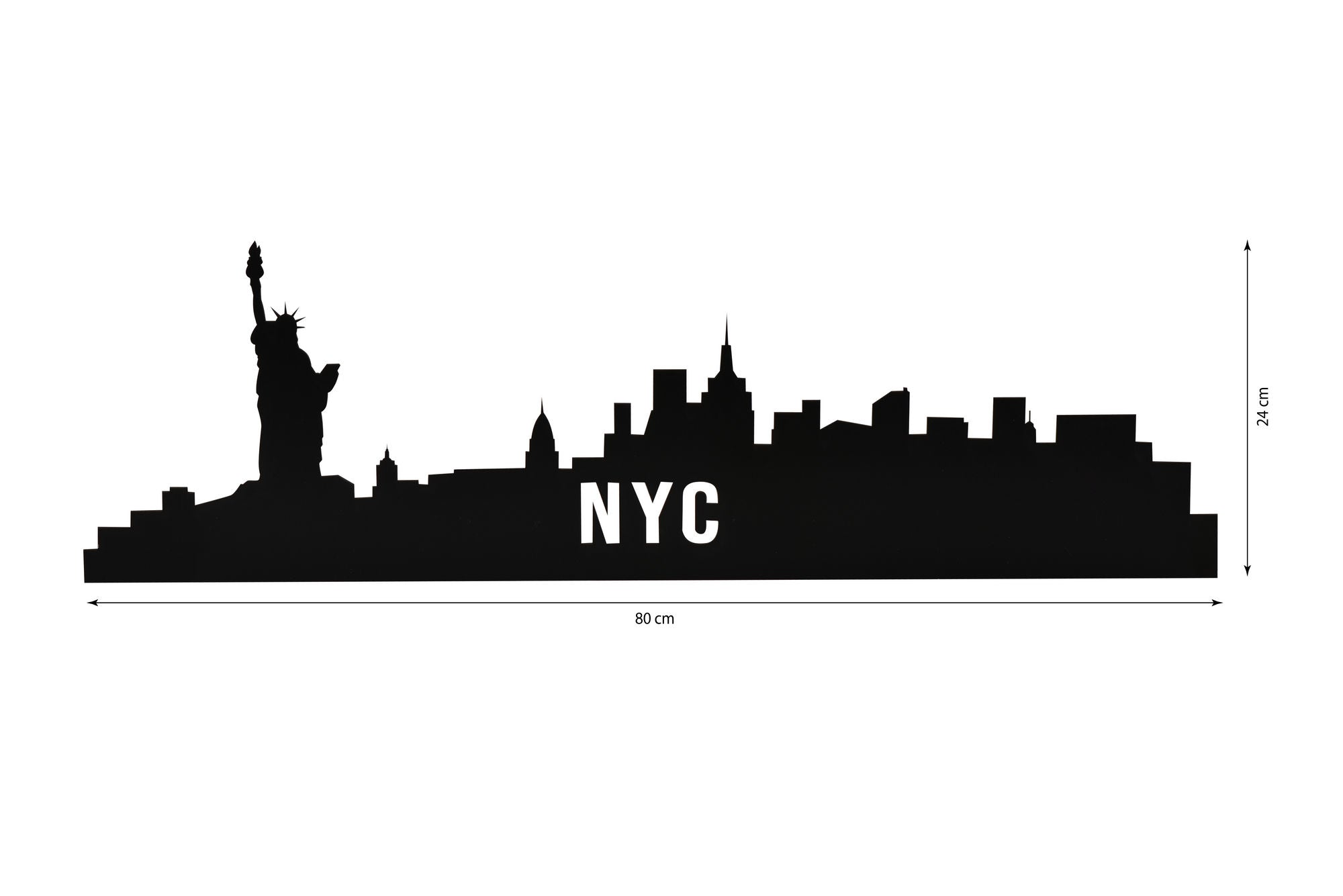 NYC Skyline - Blue in Blau präsentiert im Onlineshop von KAQTU Design AG. Wandleuchte ist von Wallity