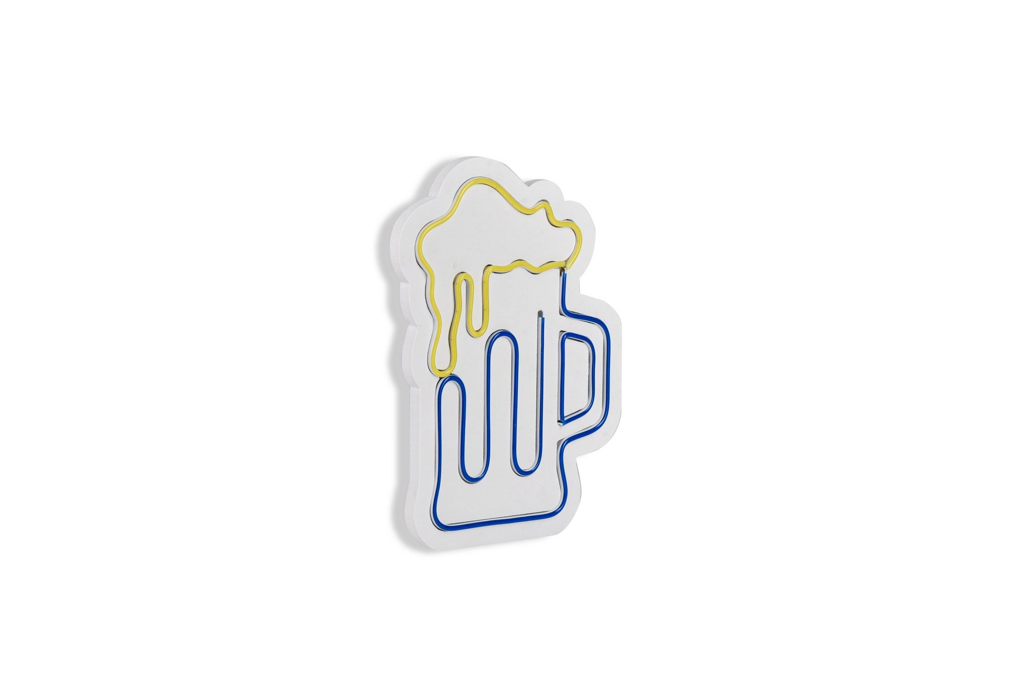 Beer Glass - Blue Yellow in Blau
 Gelb präsentiert im Onlineshop von KAQTU Design AG. Wandleuchte ist von Wallity